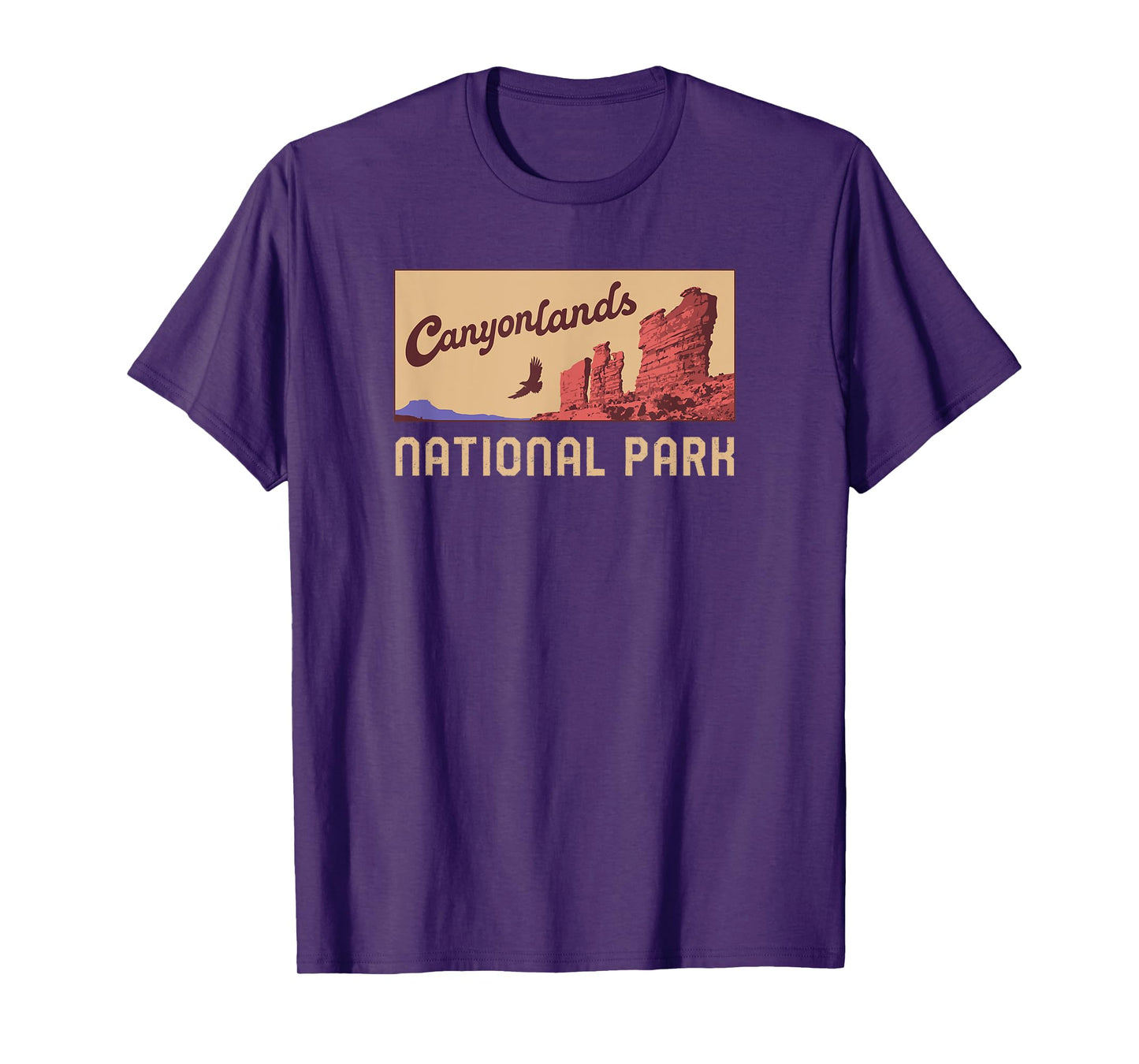 Canyonlands National Park Utah Minimalist Retro Graphic T-Shirt