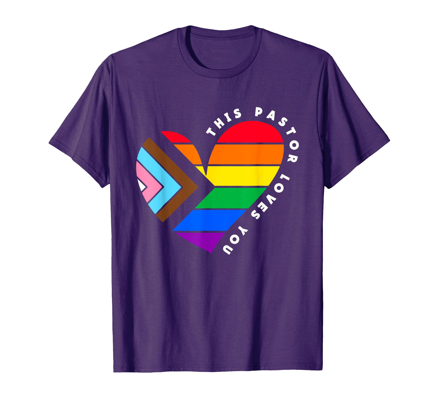 Christian Ally Inclusive Pride Clergy This Pastor Loves You T-Shirt