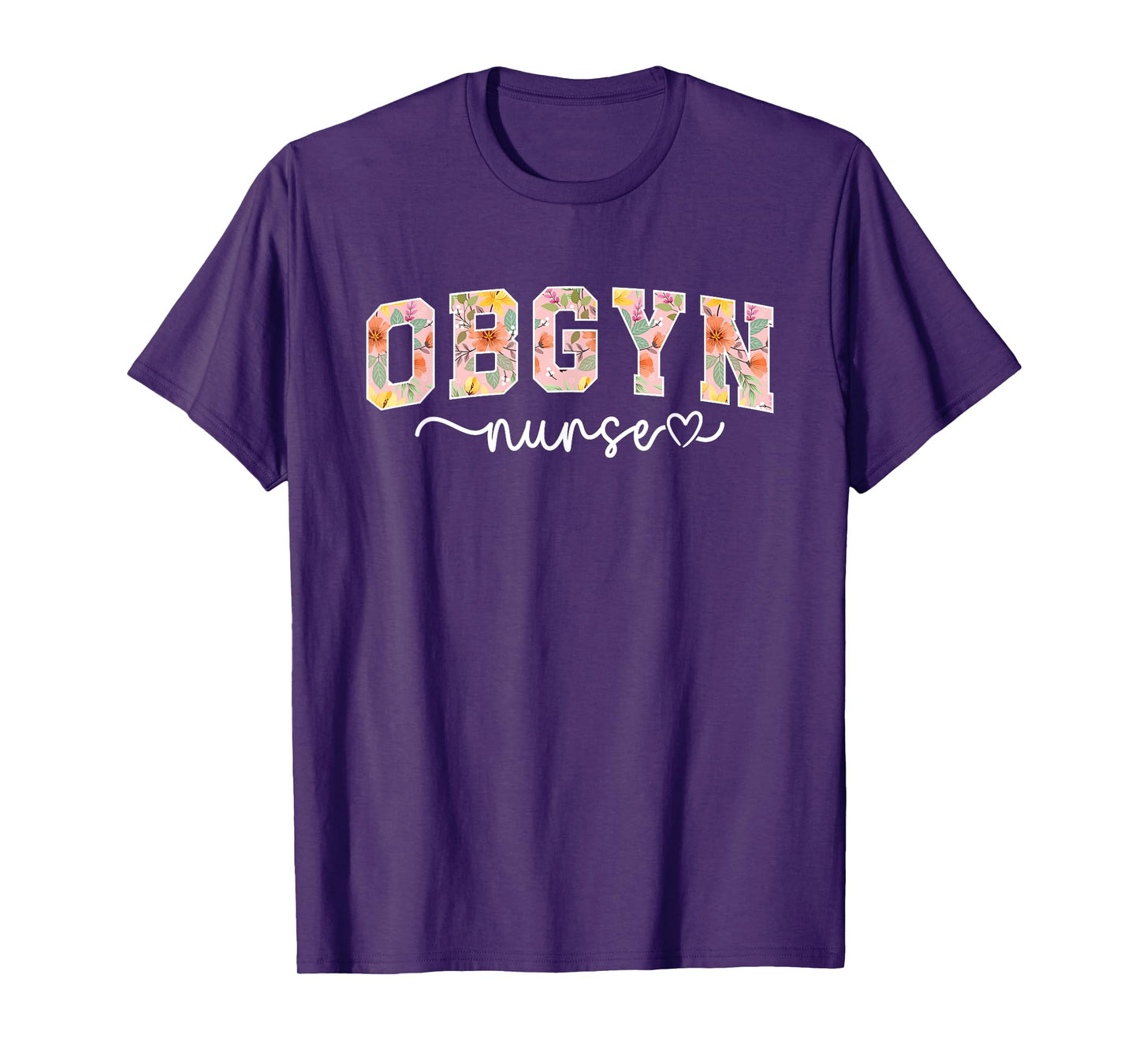 OBGYN Nursing For Obstetrics And Gynecology Nurse Black Crew Neck Modern Short Sleeve T-Shirt - Small - Women - Nurses, OBGYN Nurses