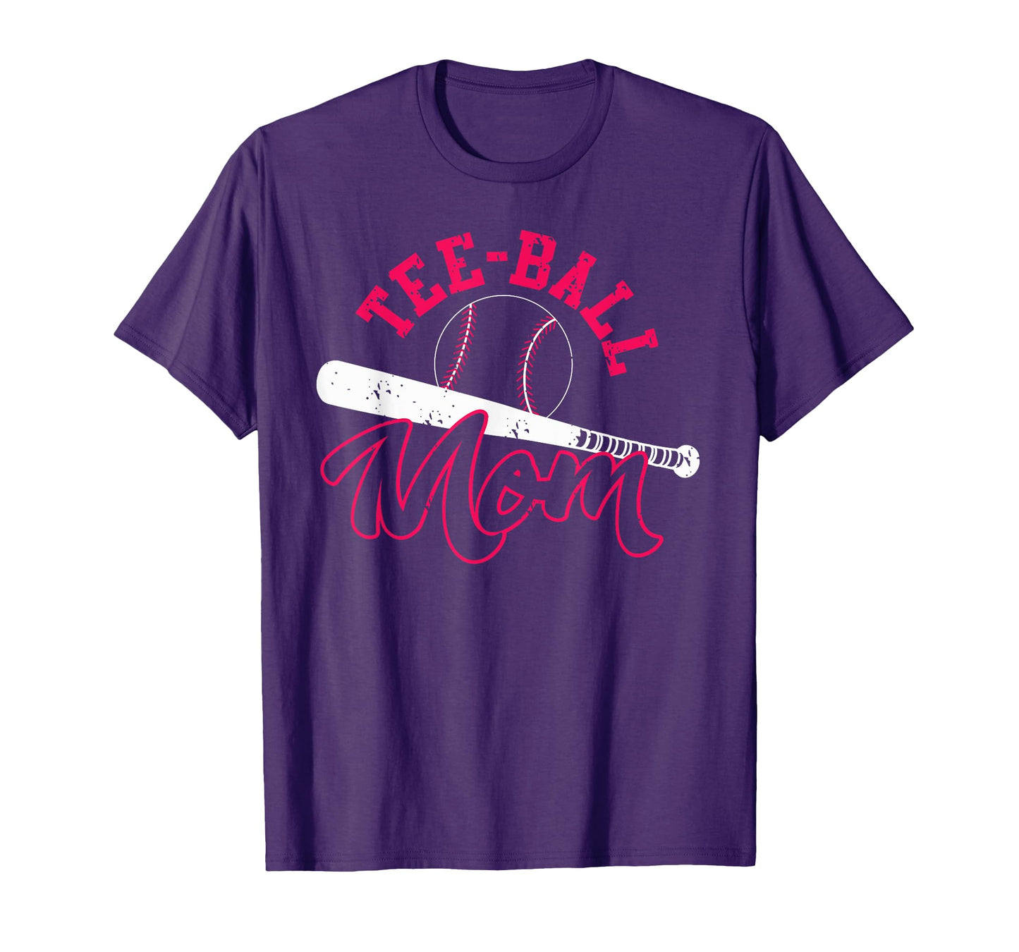 Tee-ball Mom Shirt | Cute Play T-Ball Women Tee Gift T-Shirt