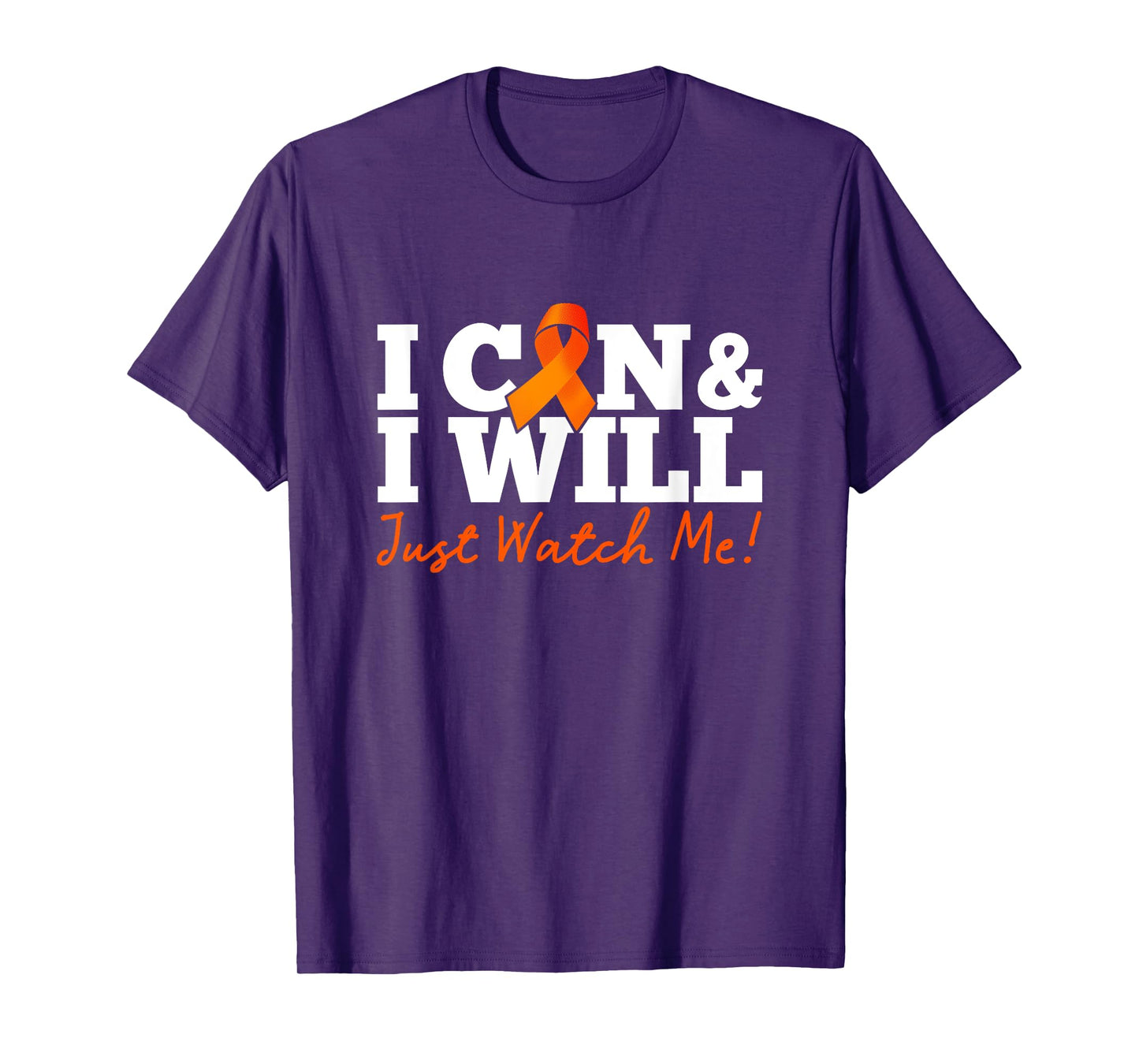 I Can & I Will Beat Leukemia Cancer Warrior Just Watch Me T-Shirt