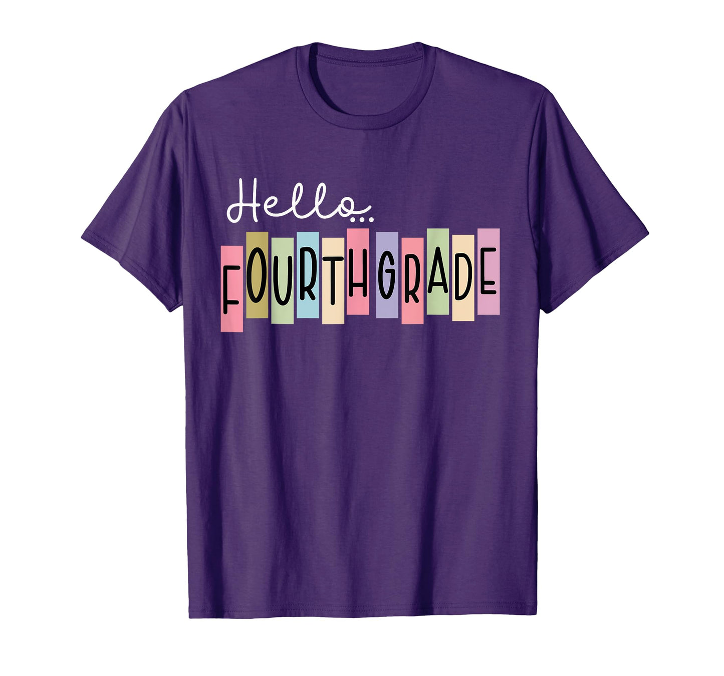 Back To School Hello Fourth Grade Teacher 4th Grade T-Shirt