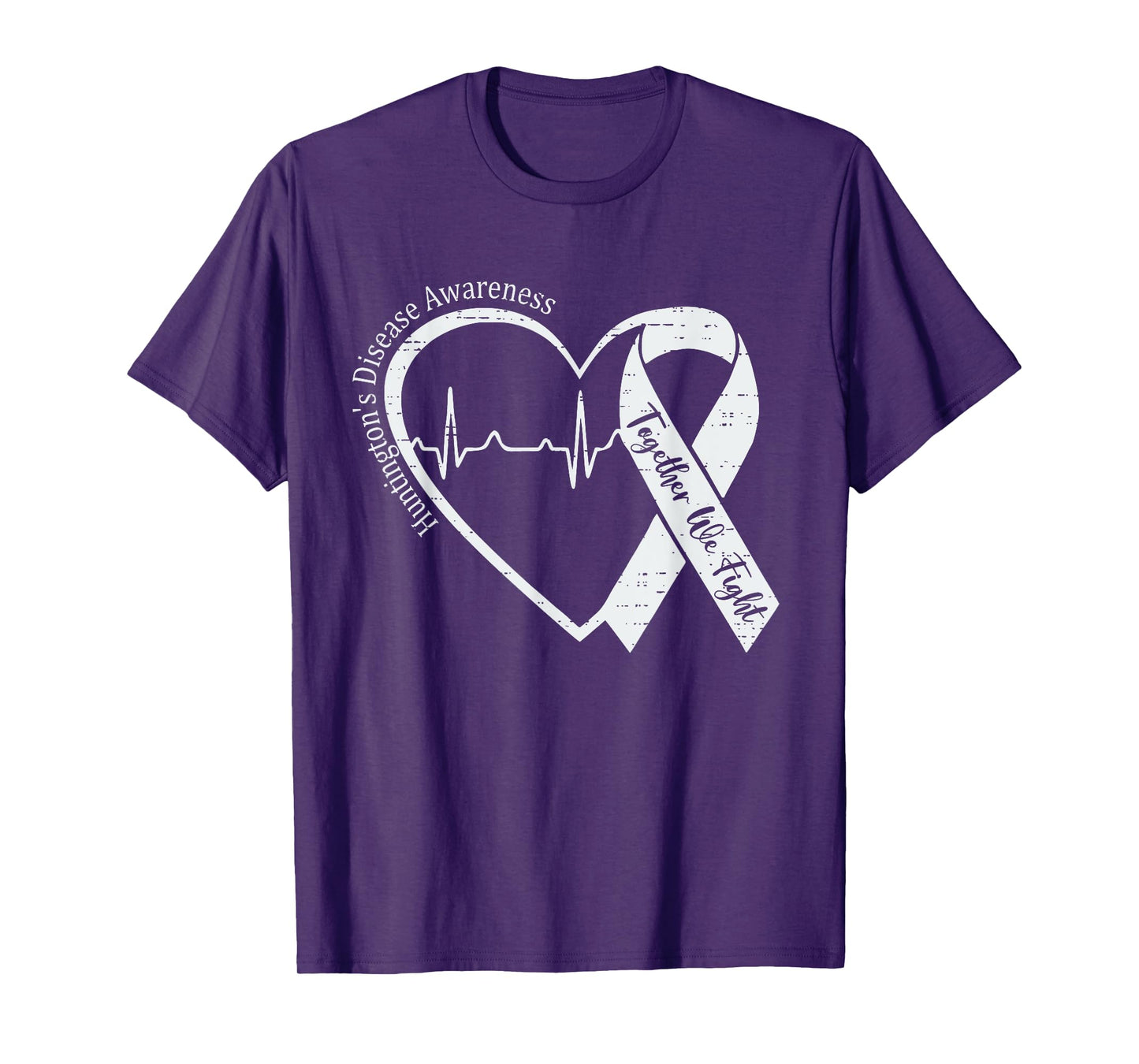 Huntington’s Disease Awareness Heart HD Awarenes Support T-Shirt
