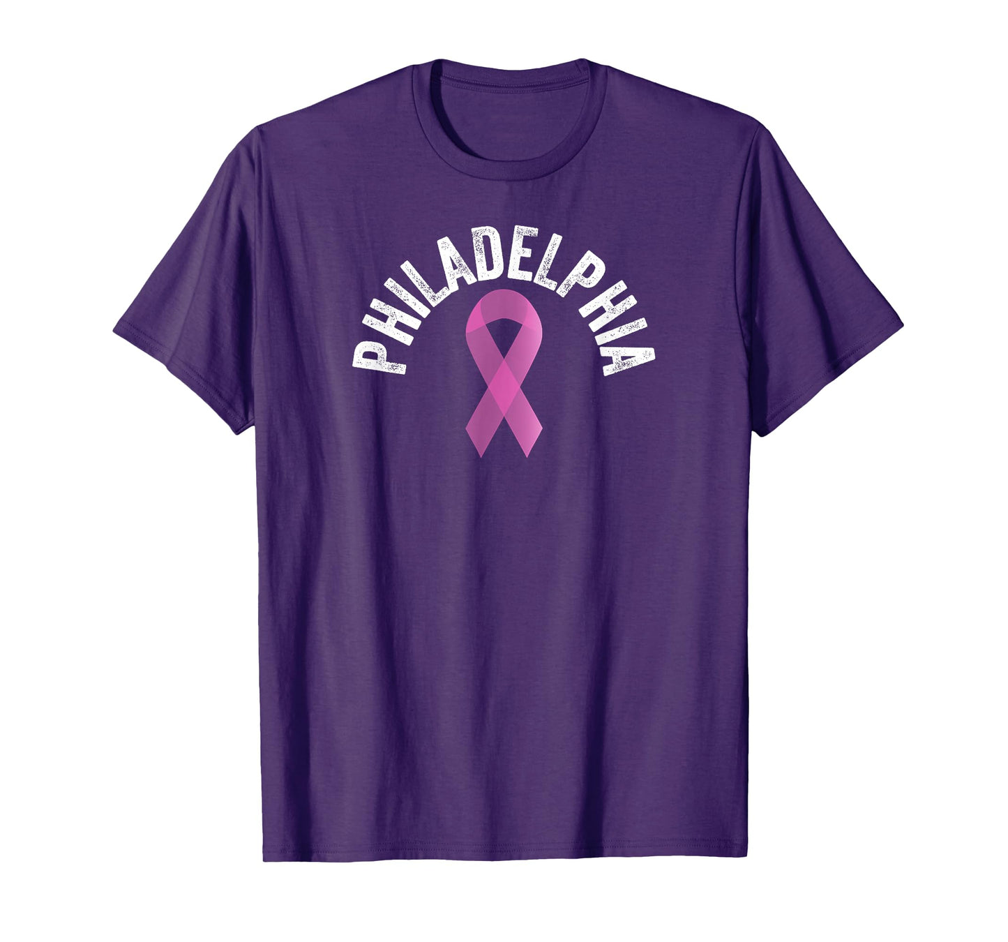 Philadelphia Pink | Pink Breast Cancer Awareness Pink Ribbon T-Shirt