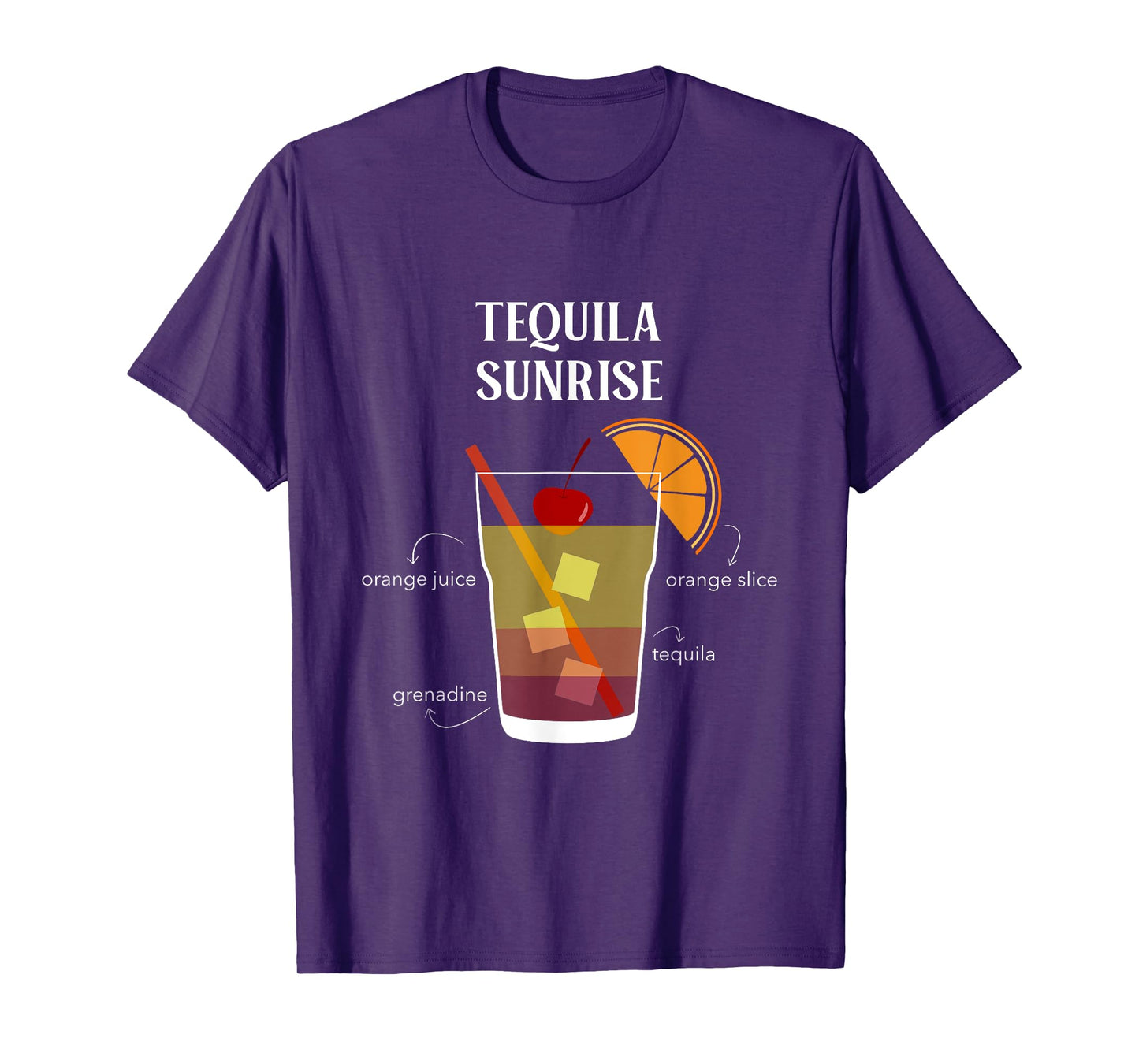 Tequila Sunrise Cocktail Team Tequila T-Shirt