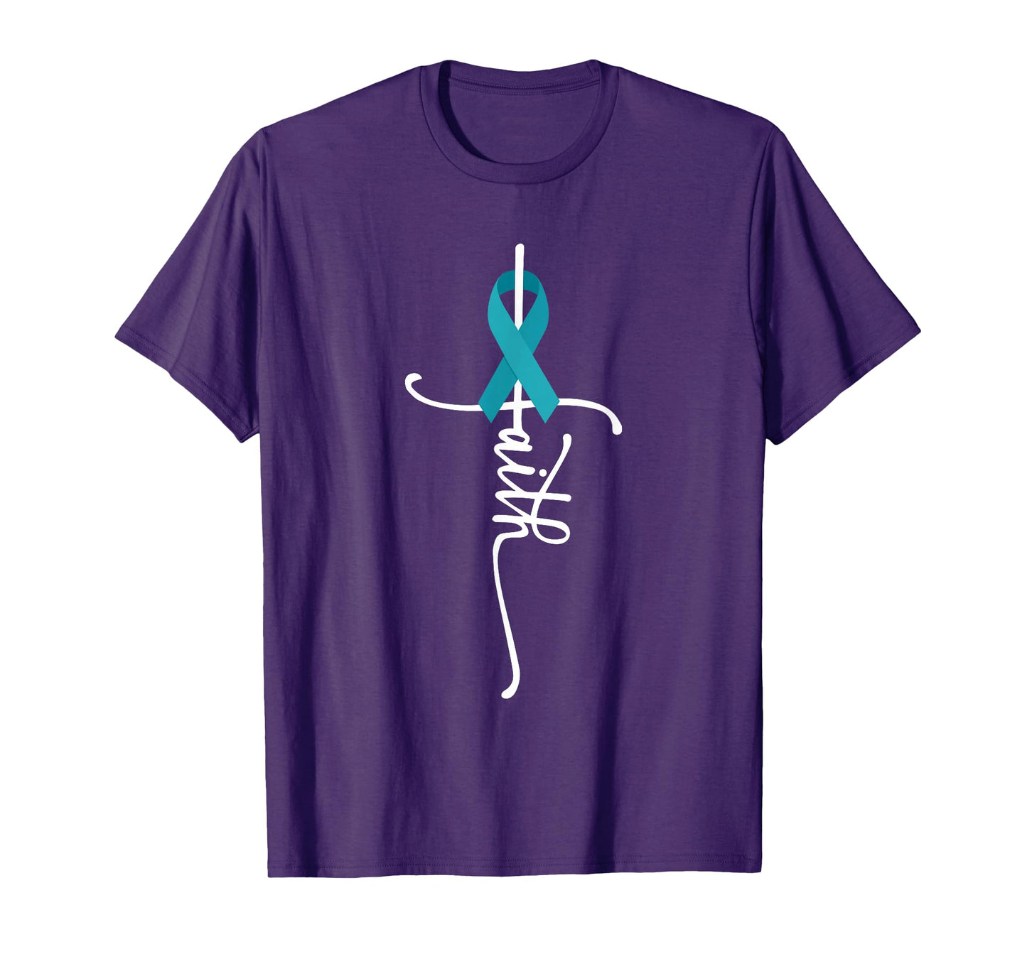 Ovarian Cancer Faith Ovarian Cancer Awareness T-Shirt
