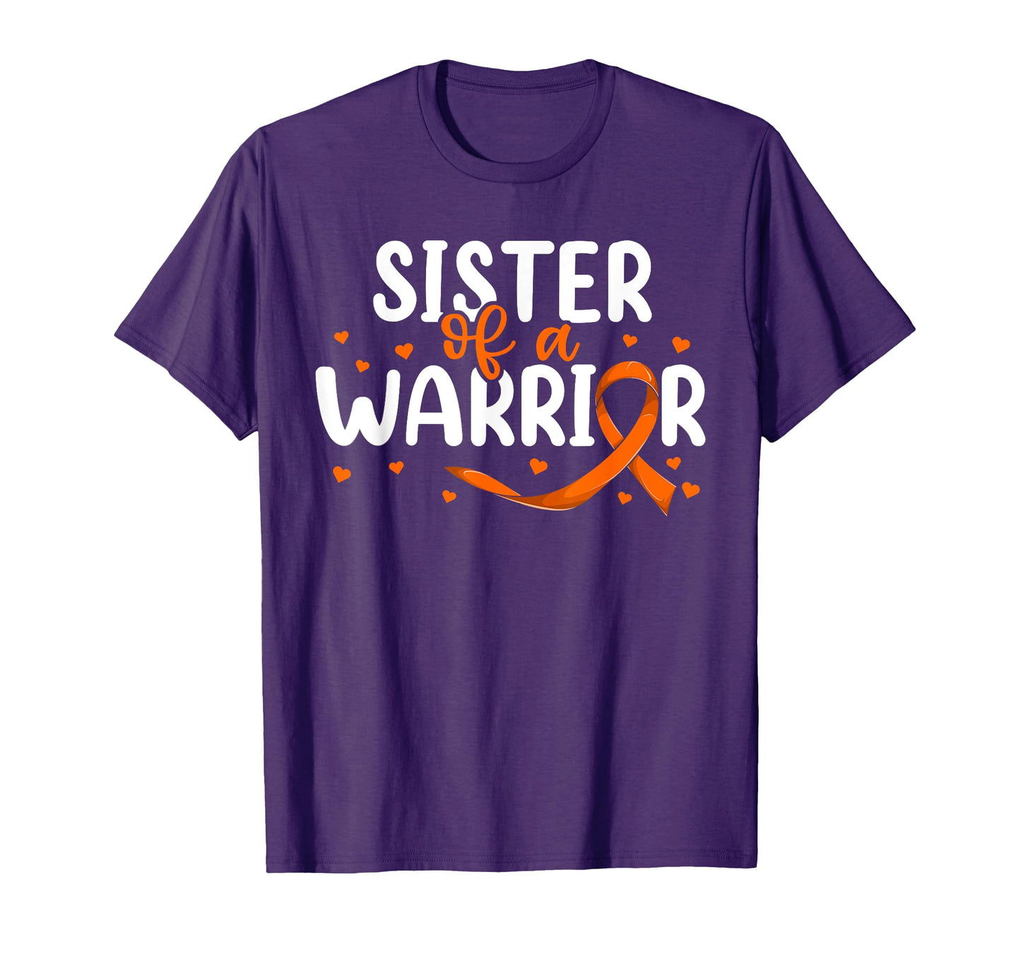 Orange Ribbon Leukemia Brother Shirt, Sister Of A Warrior T-Shirt