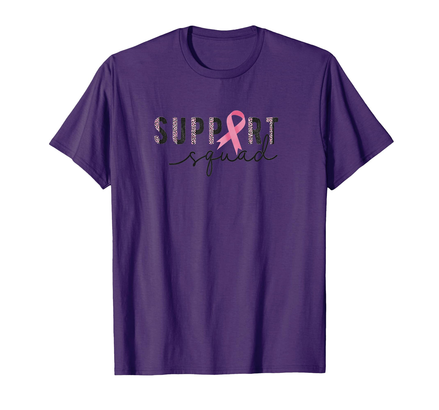 Breast Cancer Awareness Women Support Squad T-Shirt