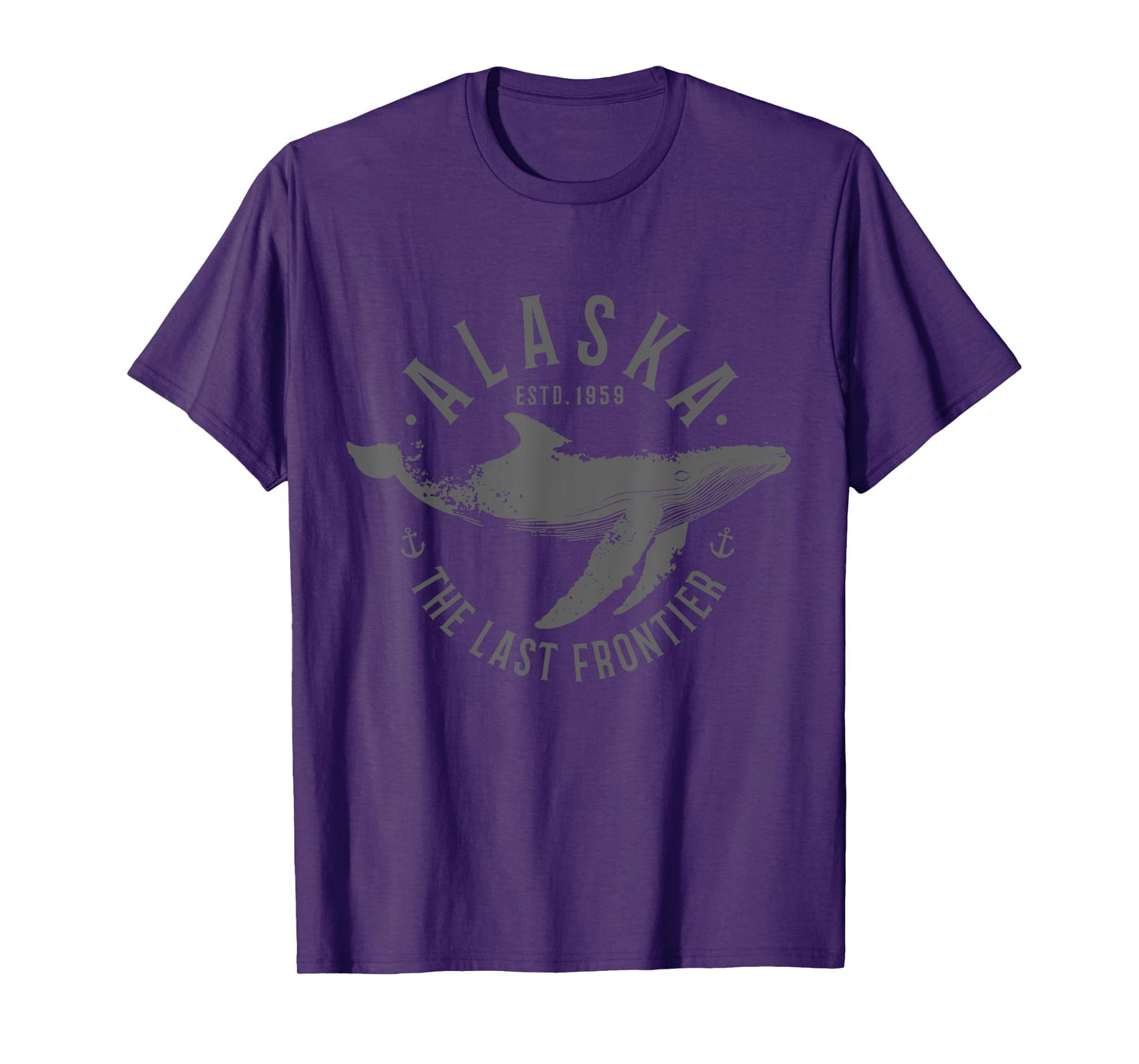 Alaska The Last Frontier Whale Ocean Nautical Souvenir T-Shirt