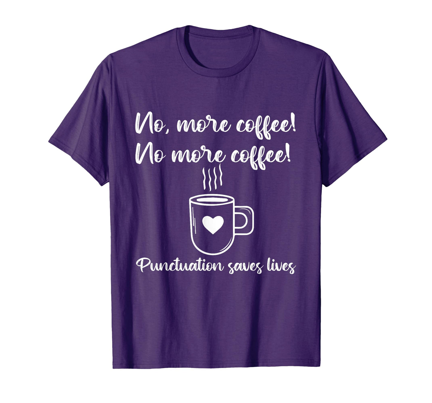 No More Coffee Funny Vintage ELA Grammar English Teacher T-Shirt for Men Women