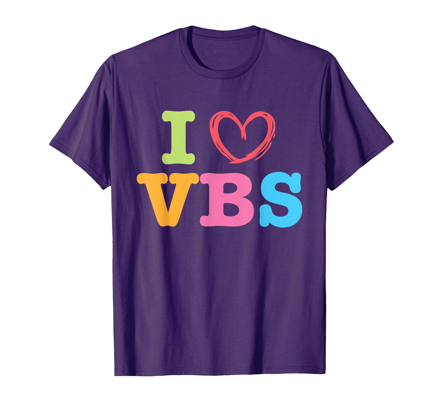 I Love VBS I Heart Vacation Bible School Crew Bible Study T-Shirt