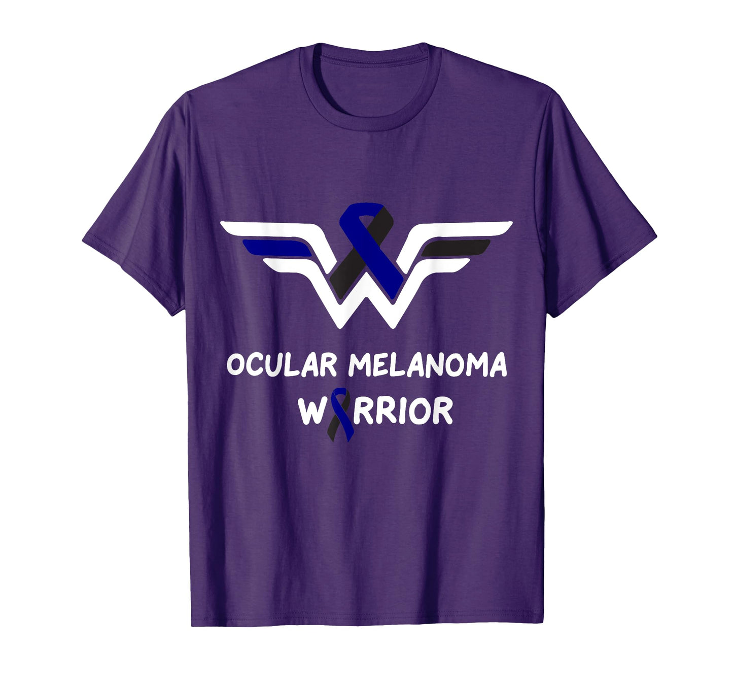 Ocular Melanoma Awareness Warrior Support Survivor Ribbon T-Shirt