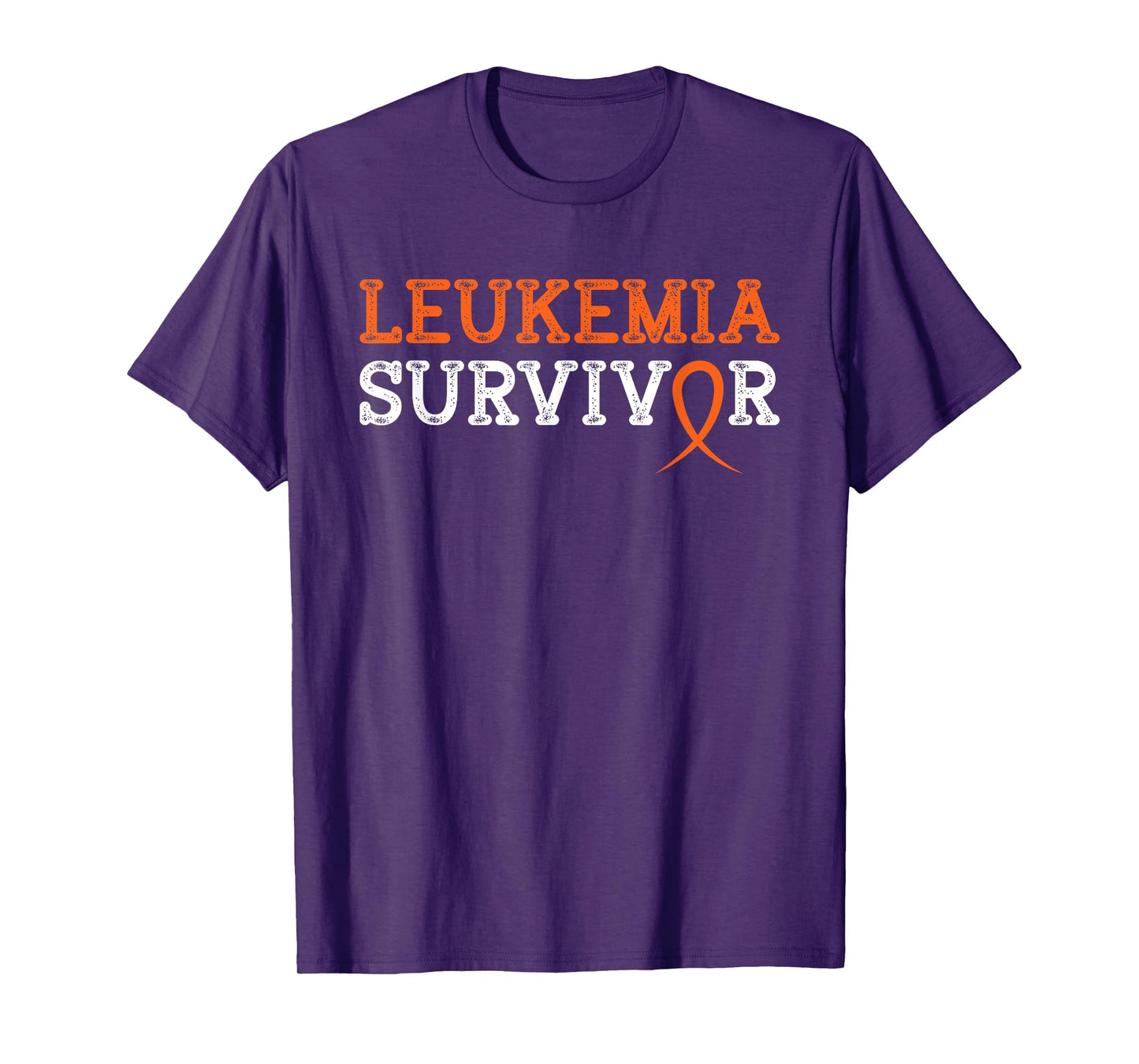 Support Chemotherapy Fighter Warrior Fight Gift Leukemia Survivor Orange Ribbon Blood Cancer Awareness Hope T-Shirt