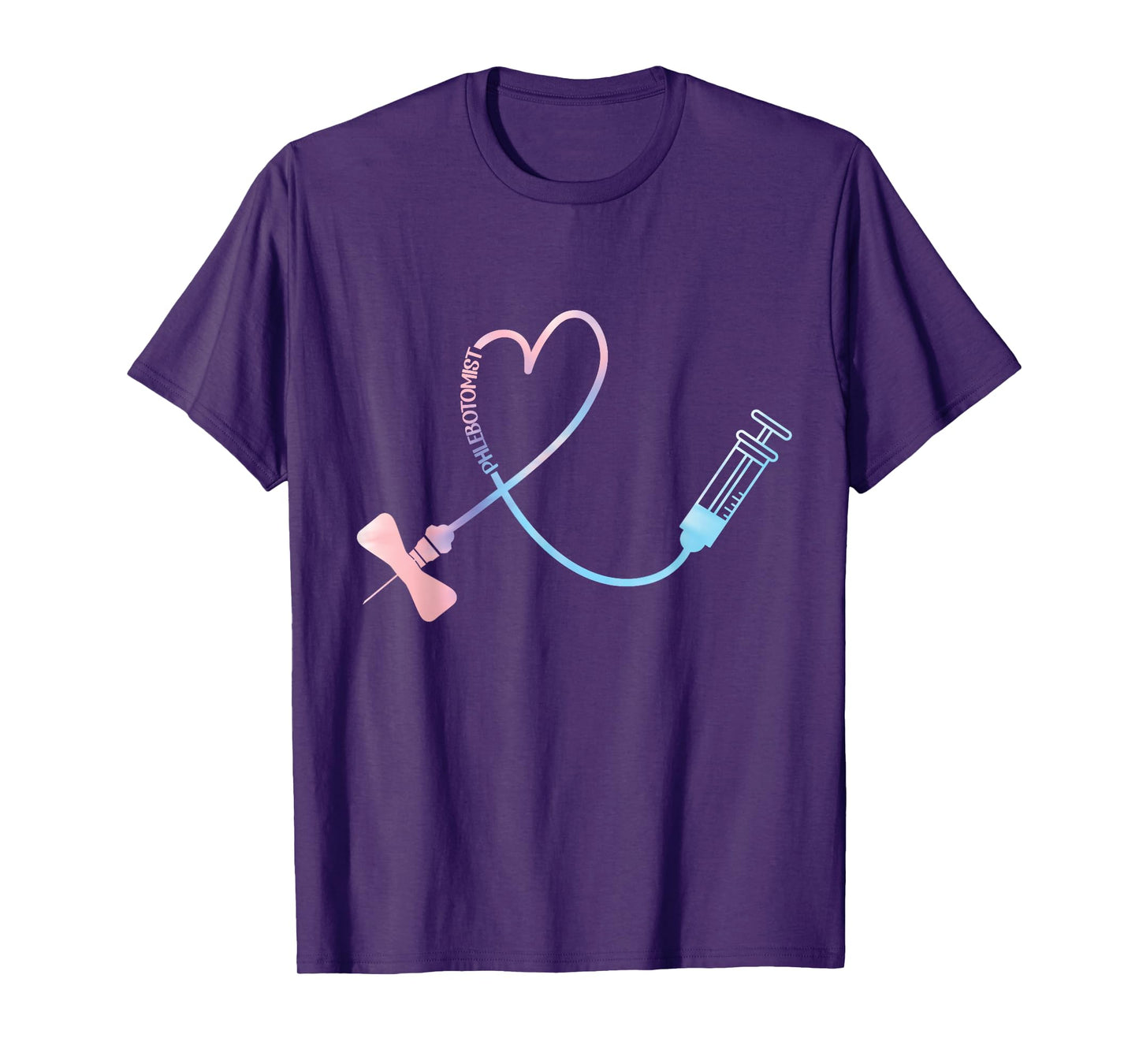 TIE DYE Phlebotomist Phlebotomy Technician Nurse Clinical T-Shirt