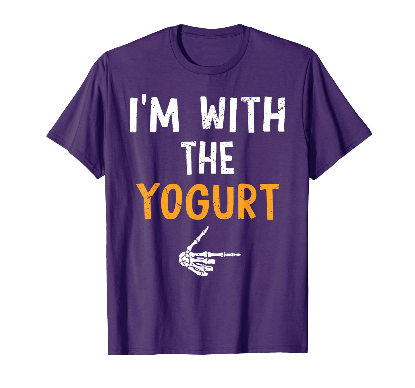 I'm with The Yogurt Costume Halloween Matching Couple T-Shirt