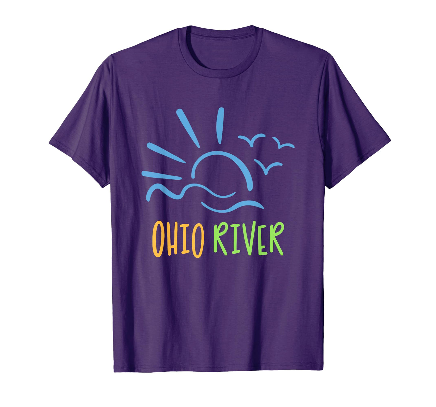 Ohio River T-shirt fish, boat, relax on the river T-Shirt