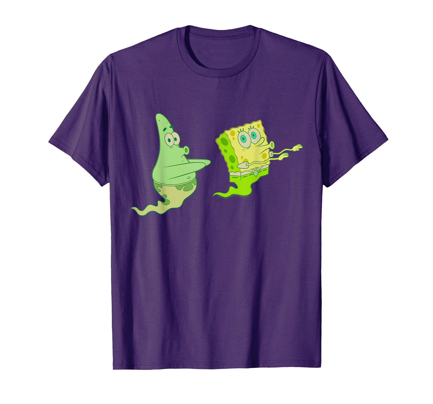 SpongeBob SquarePants Halloween Patrick Star Green Ghost T-Shirt