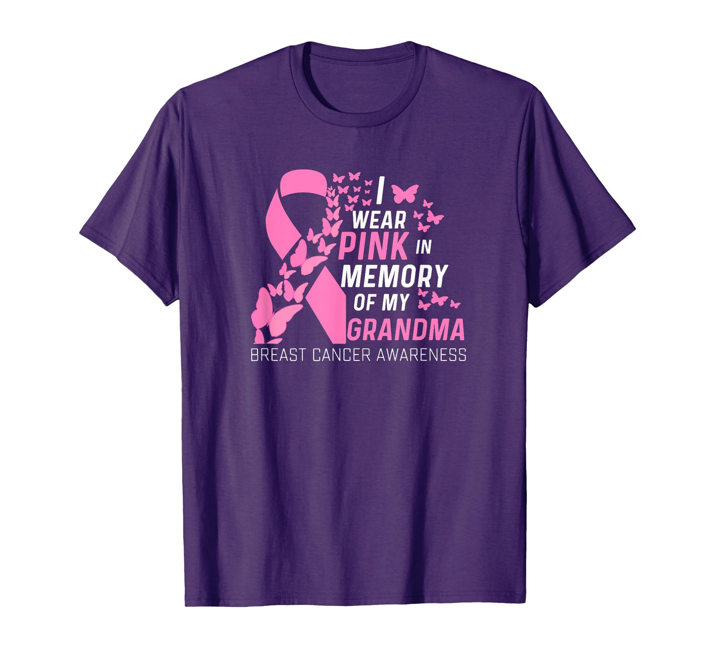 I wear Pink In Memory of my Grandma Breast Cancer Awareness T-Shirt