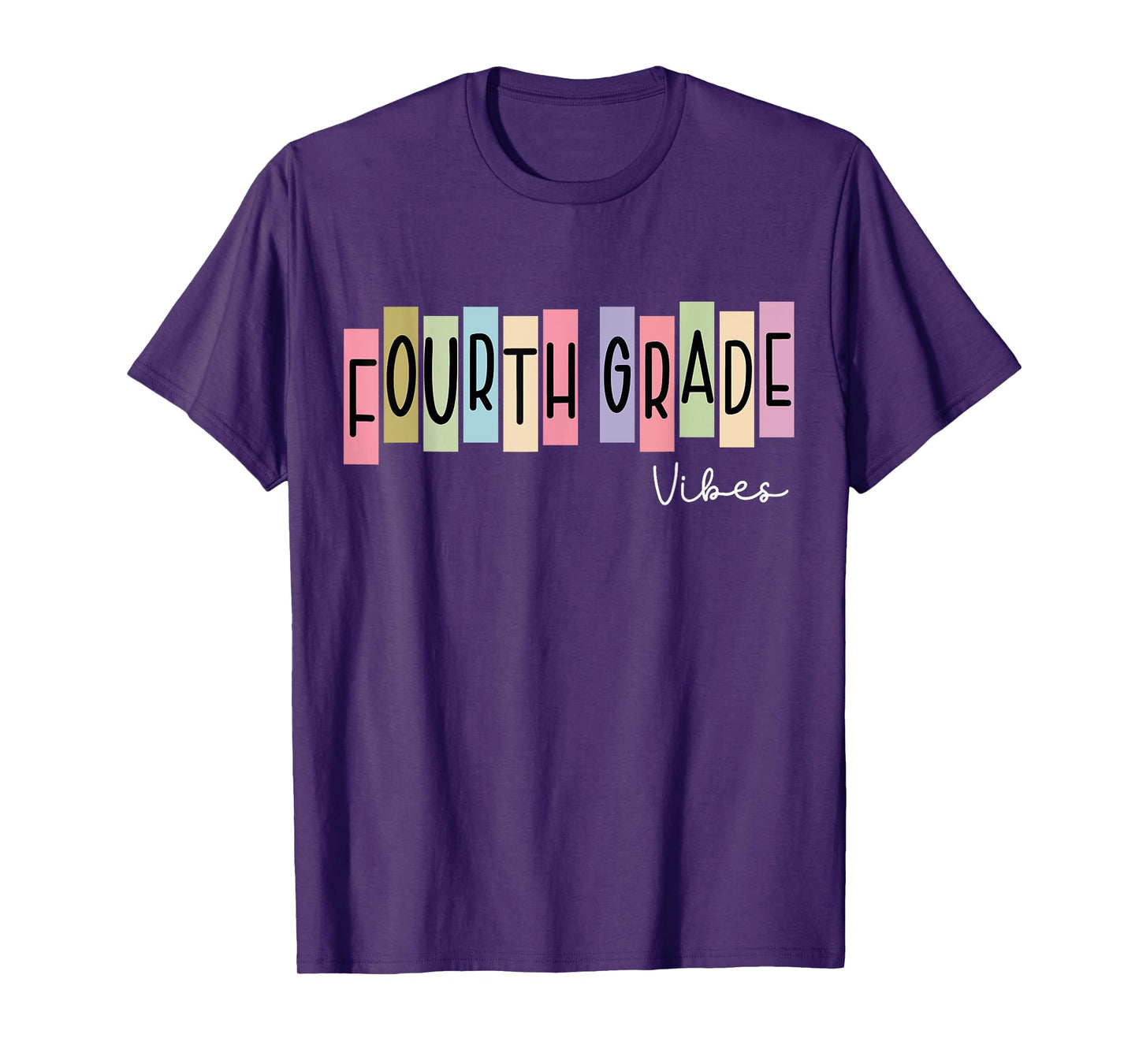 Fourth Grade Vibes Back To School 4th Grade Students Kids T-Shirt