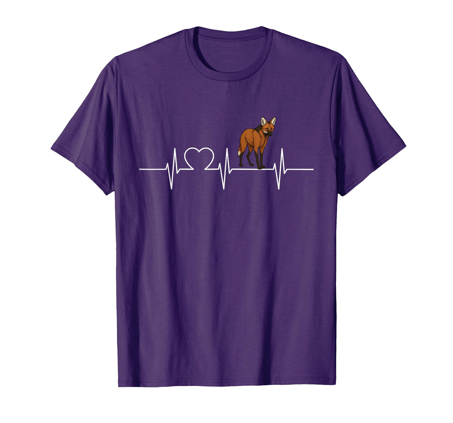Maned Wolf Heartbeat Maned Wolves Maned Wolf T-Shirt