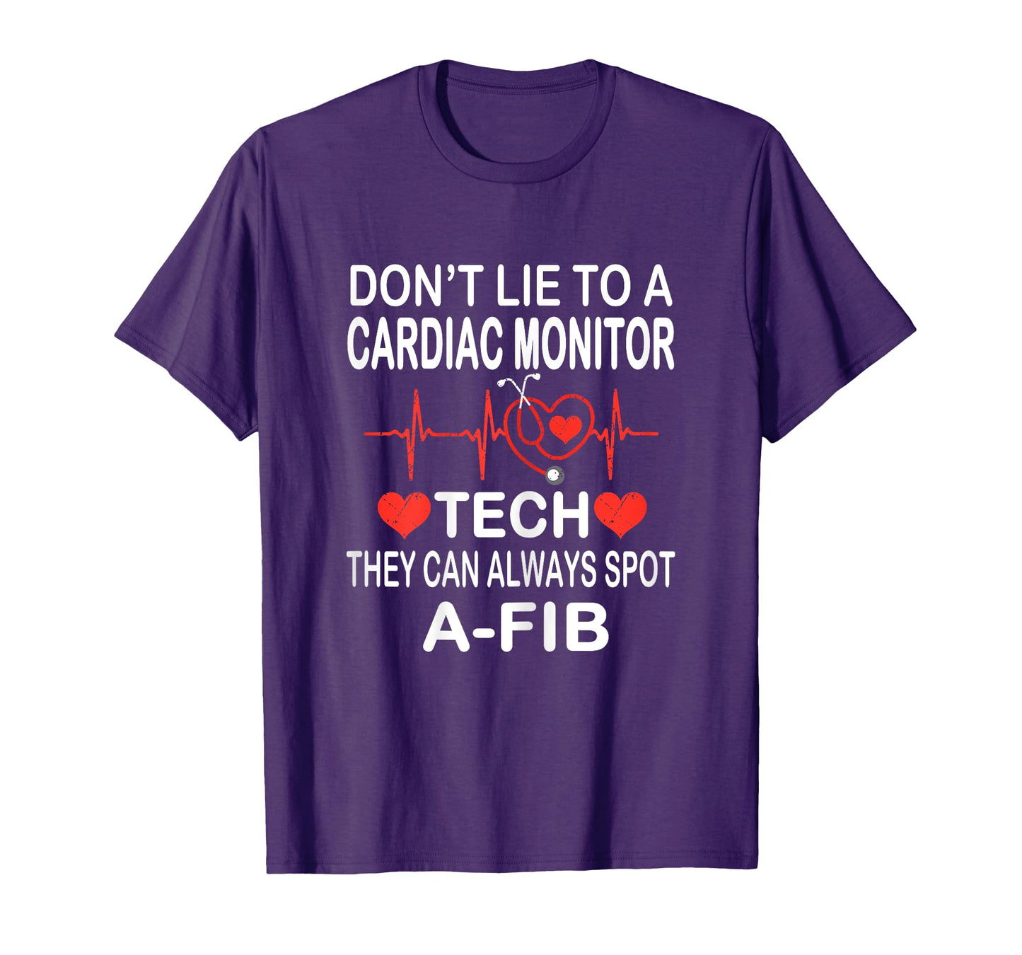 School Nurse Cardiac Monitor Tech - Always Spot A-Fib EKG T-Shirt