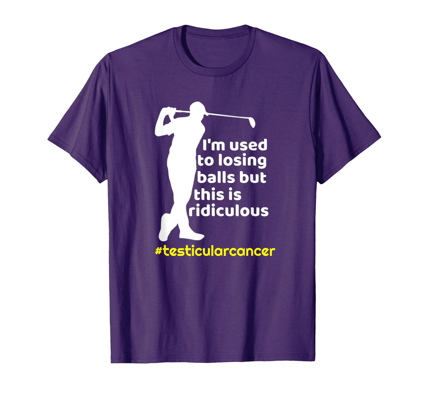 Funny Testicular Cancer Survivor Golf Player Orchidectomy T-Shirt