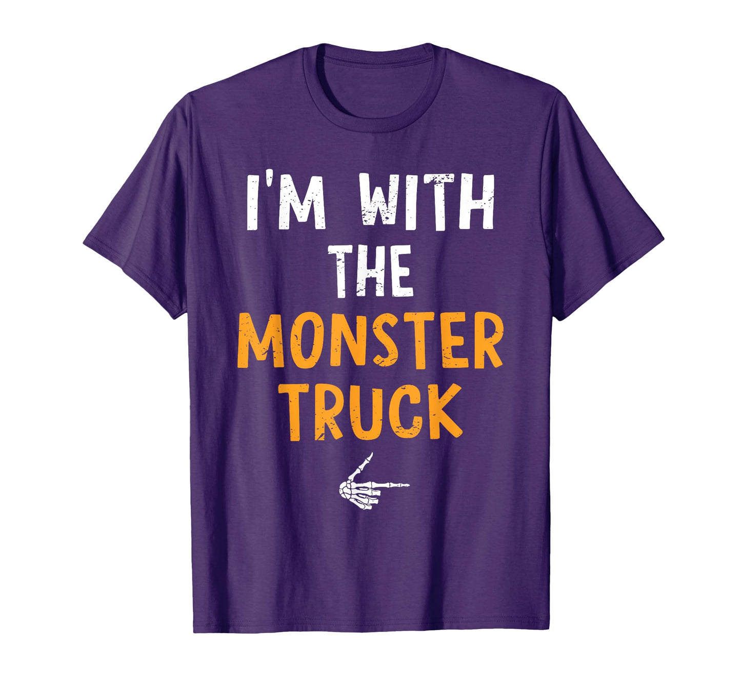 I'm with The Monster Truck Costume Halloween Matching Couple T-Shirt