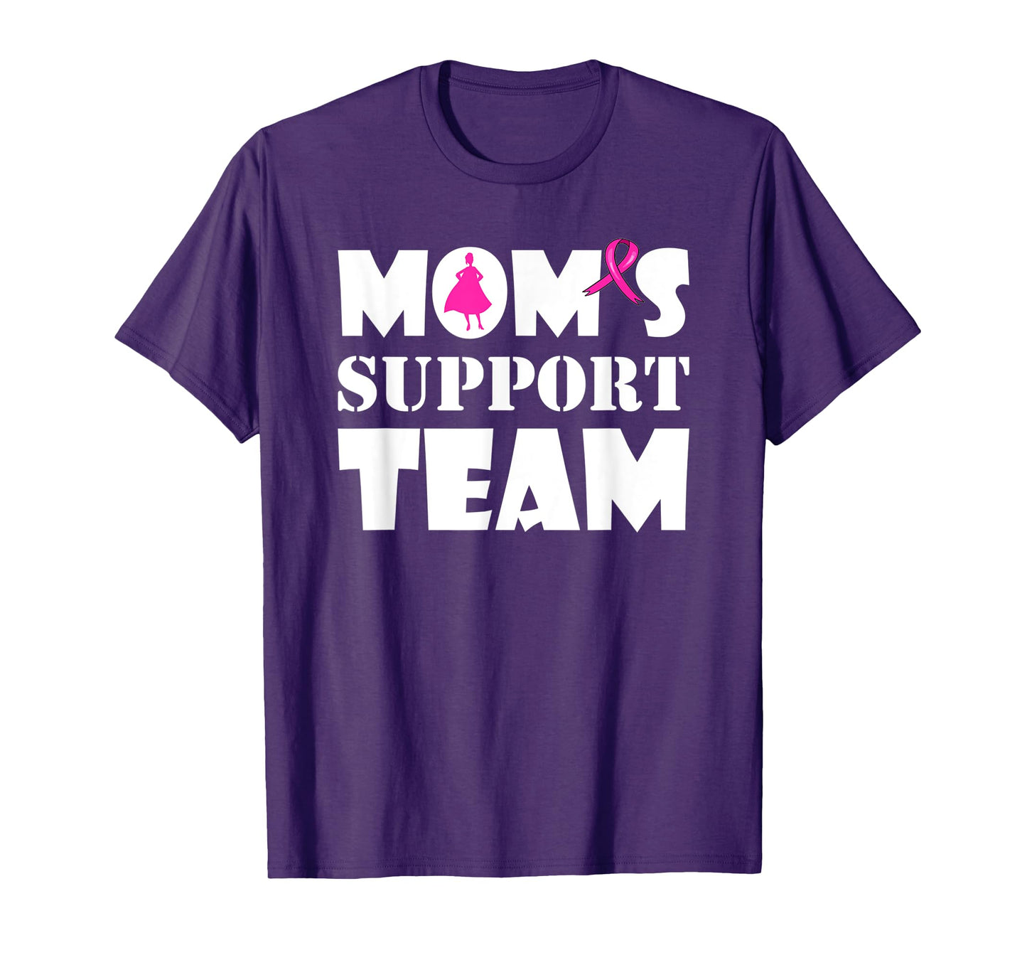Breast Cancer Superhero Survivor Mom's Support Team 2021 T-Shirt