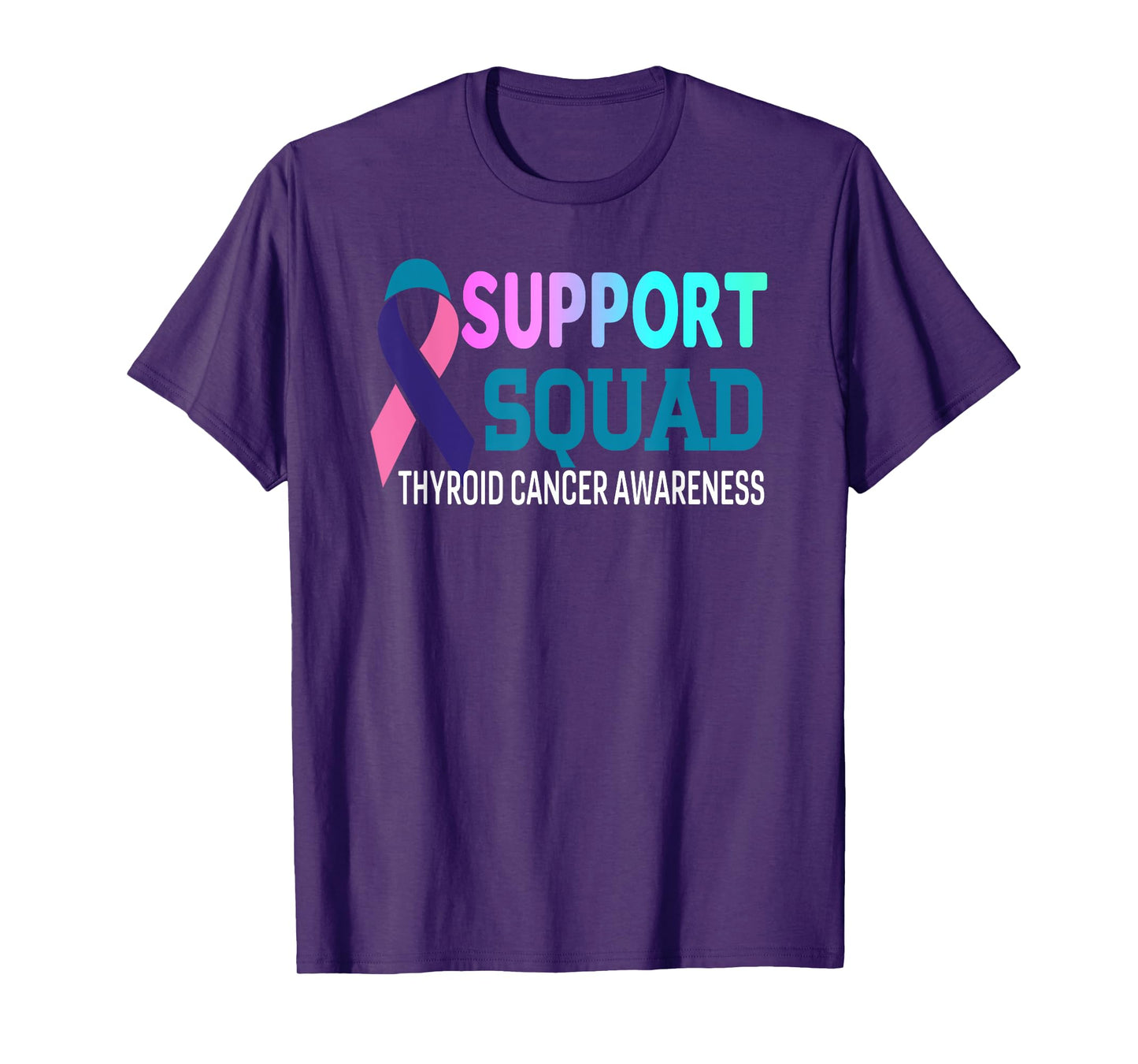 Ribbon Support Squad Thyroid Cancer Awareness T-Shirt