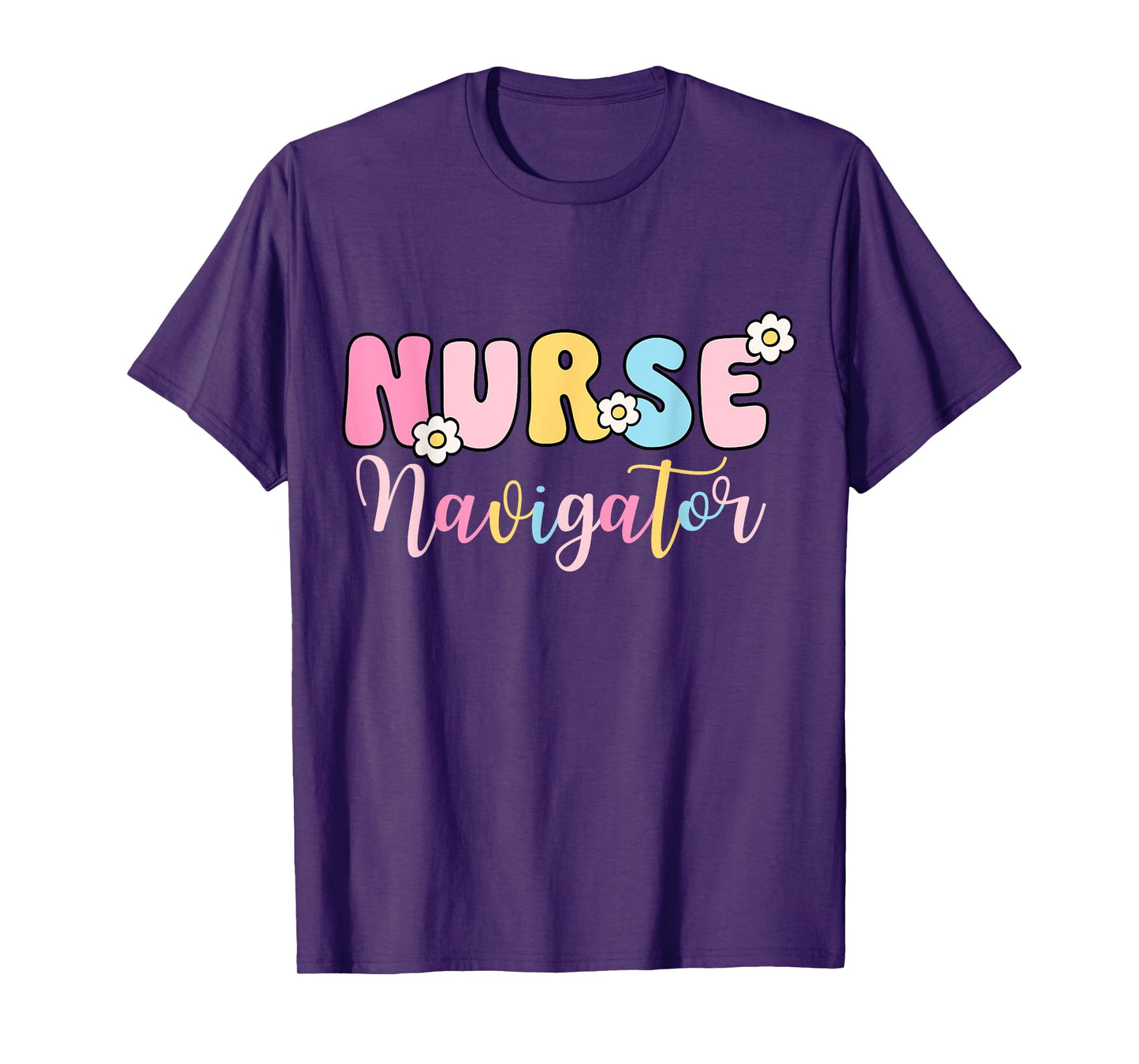 Nurse Navigator Groovy Nurse Women Happy Nurse Week 2025 T-Shirt
