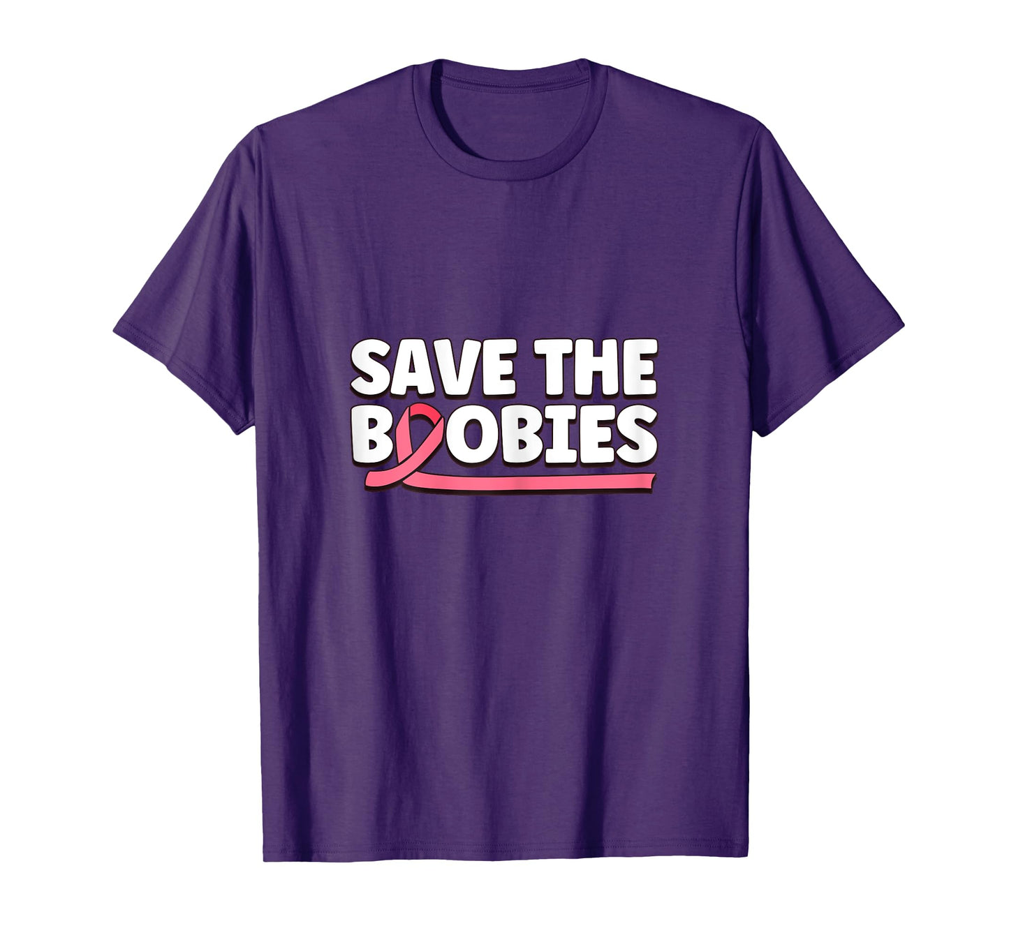 Inspirational Save The Boobies Breast Cancer Awareness T-Shirt