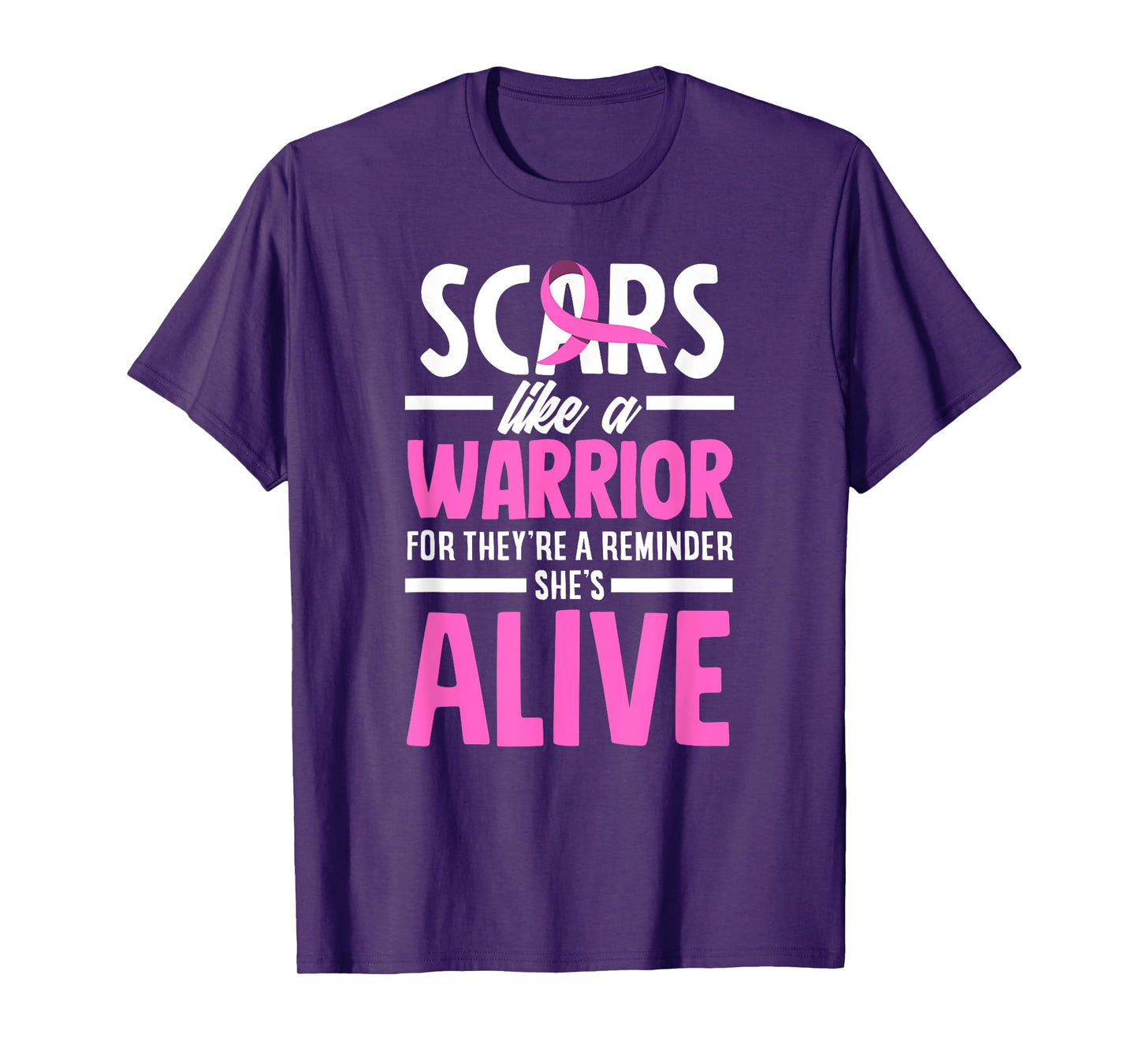Breast Cancer Awareness Scars Breast Cancer Warrior T-Shirt