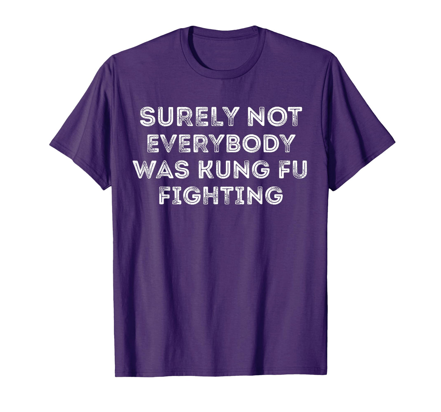 Funny Distressed Surely Not Everybody Was Kung Fu Fighting T-Shirt