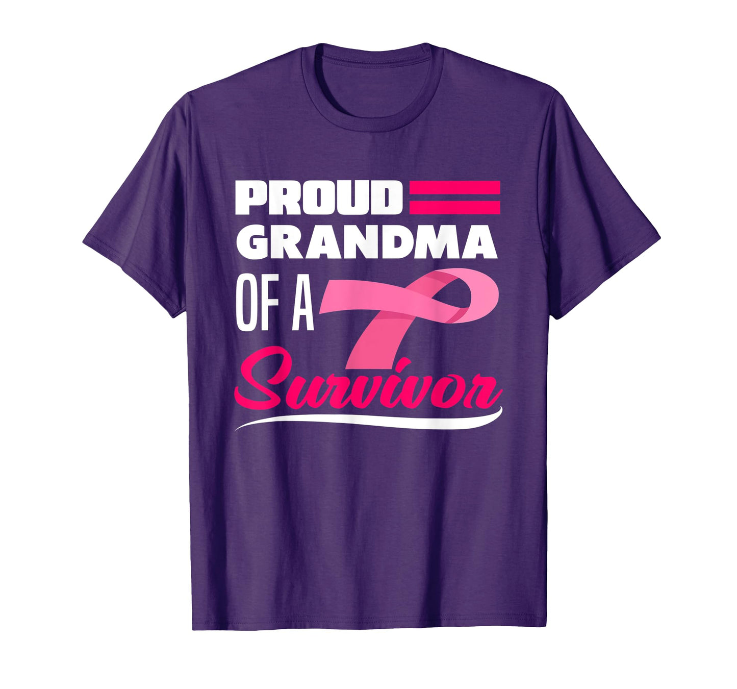 Proud Grandma Of A Survivor Granddaughter Breast Cancer T-Shirt