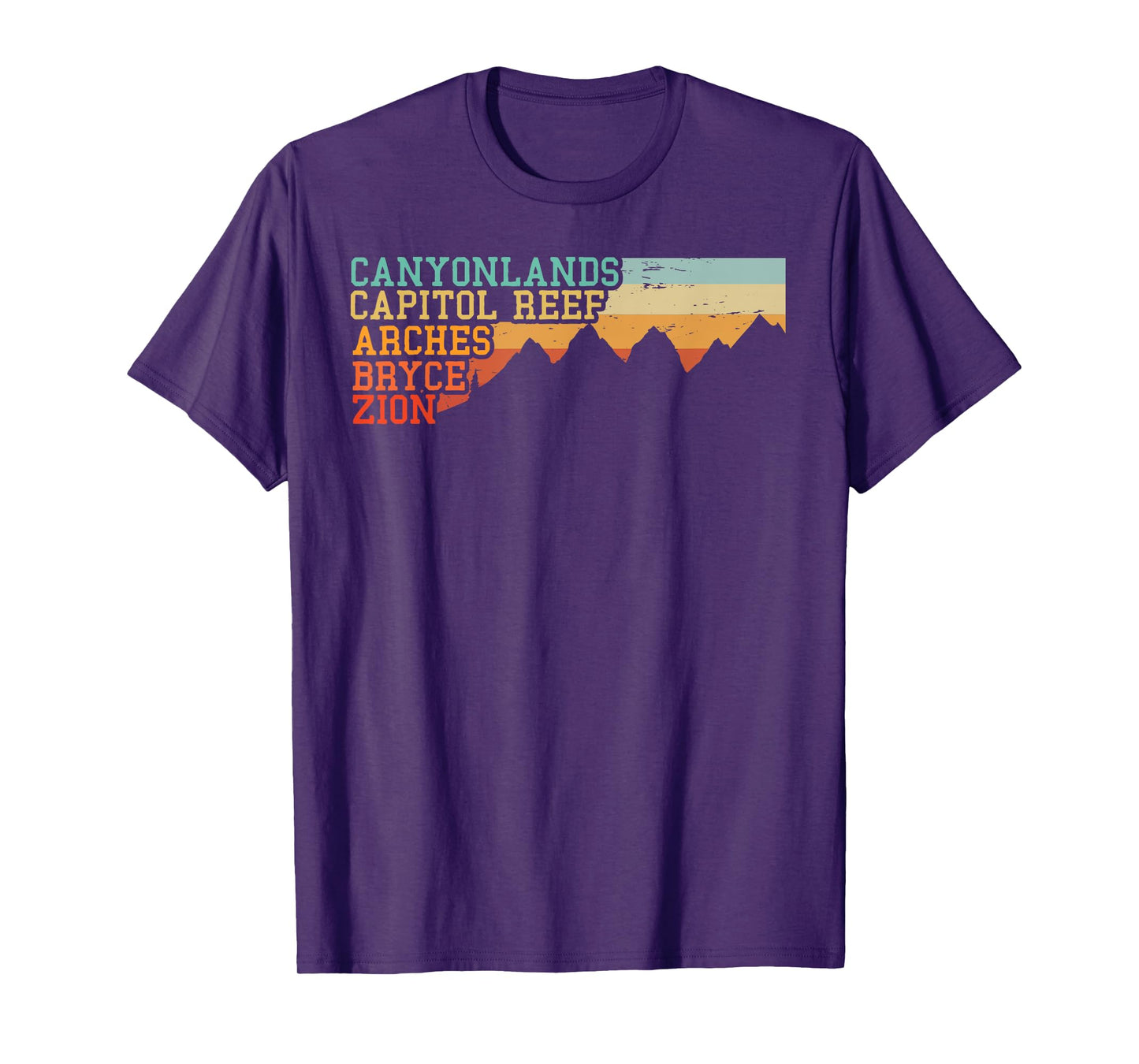 Vintage Utah Souvenir Big 5 Utah Mighty Five National Park T-Shirt