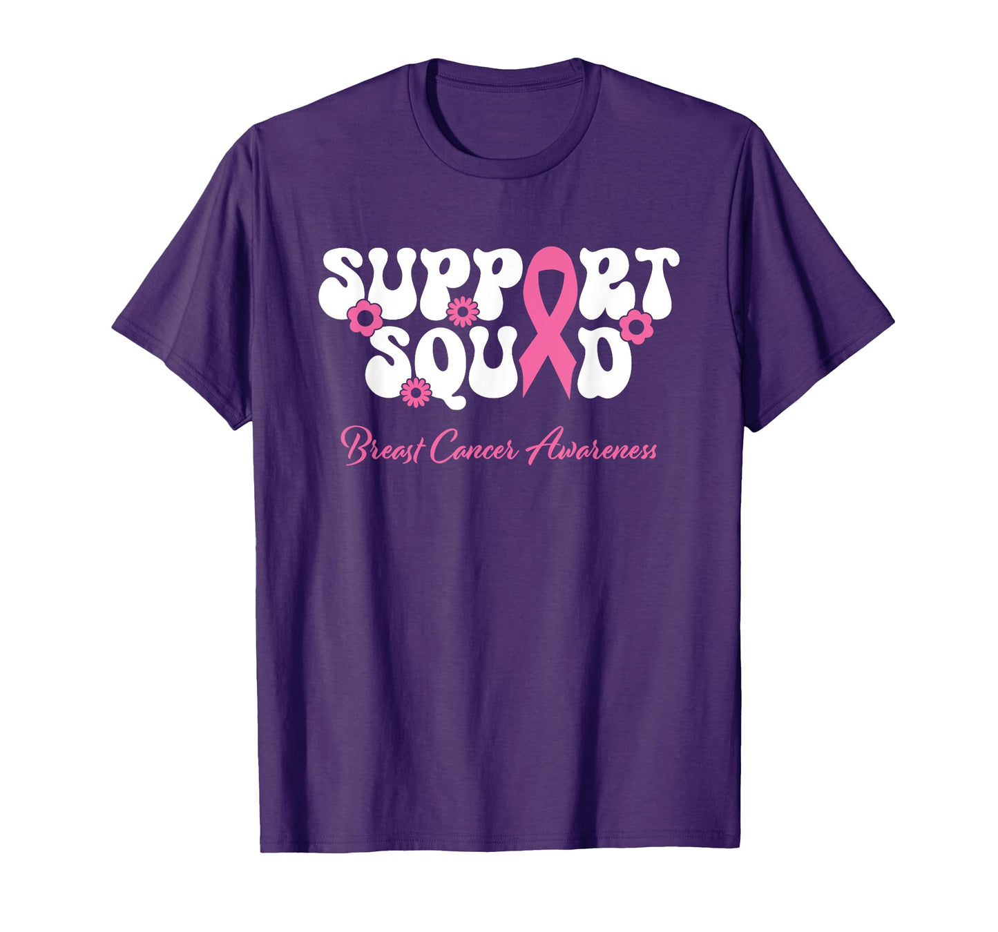 Breast Cancer Friend Support Squad Breast Cancer Awareness T-Shirt