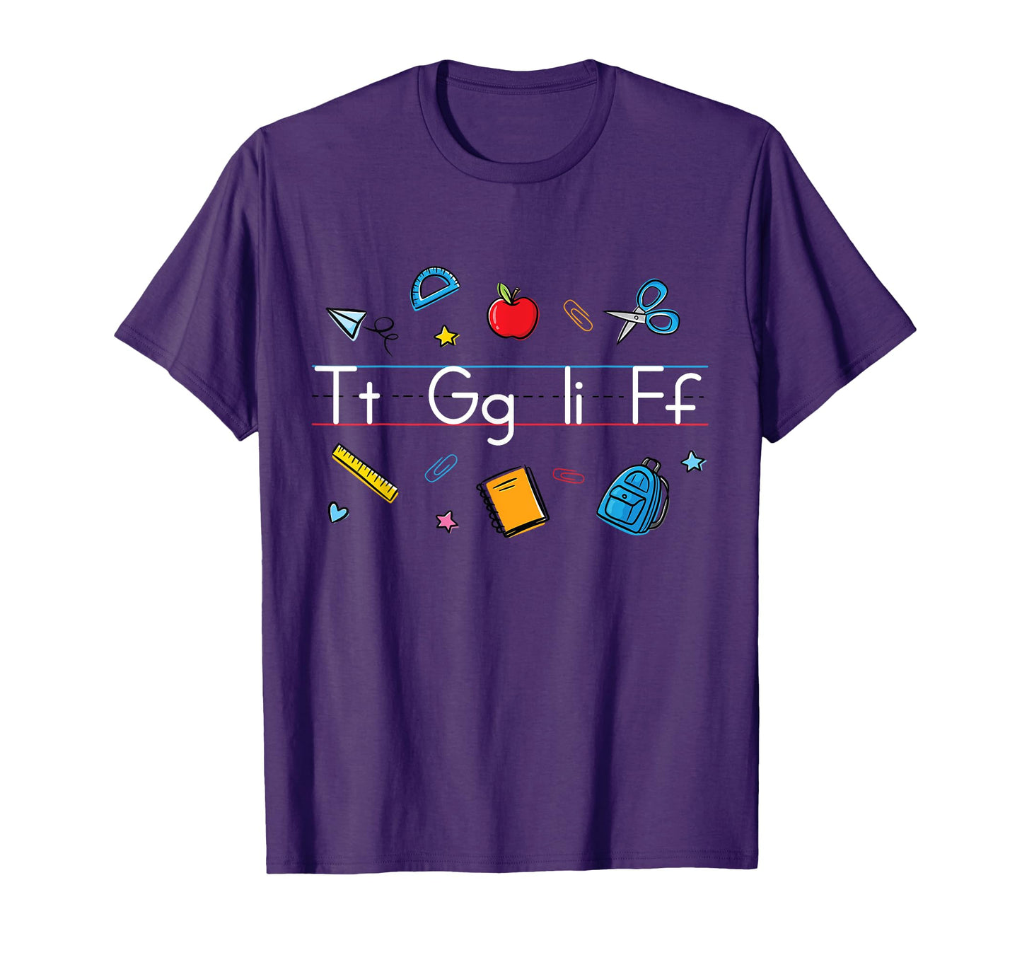 Alphabet Teacher Student Kindergarten & Elementary-School T-Shirt