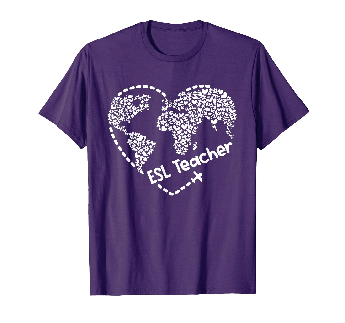 ESL Teacher ESOL Student Cute Heart Shape English Teacher T-Shirt