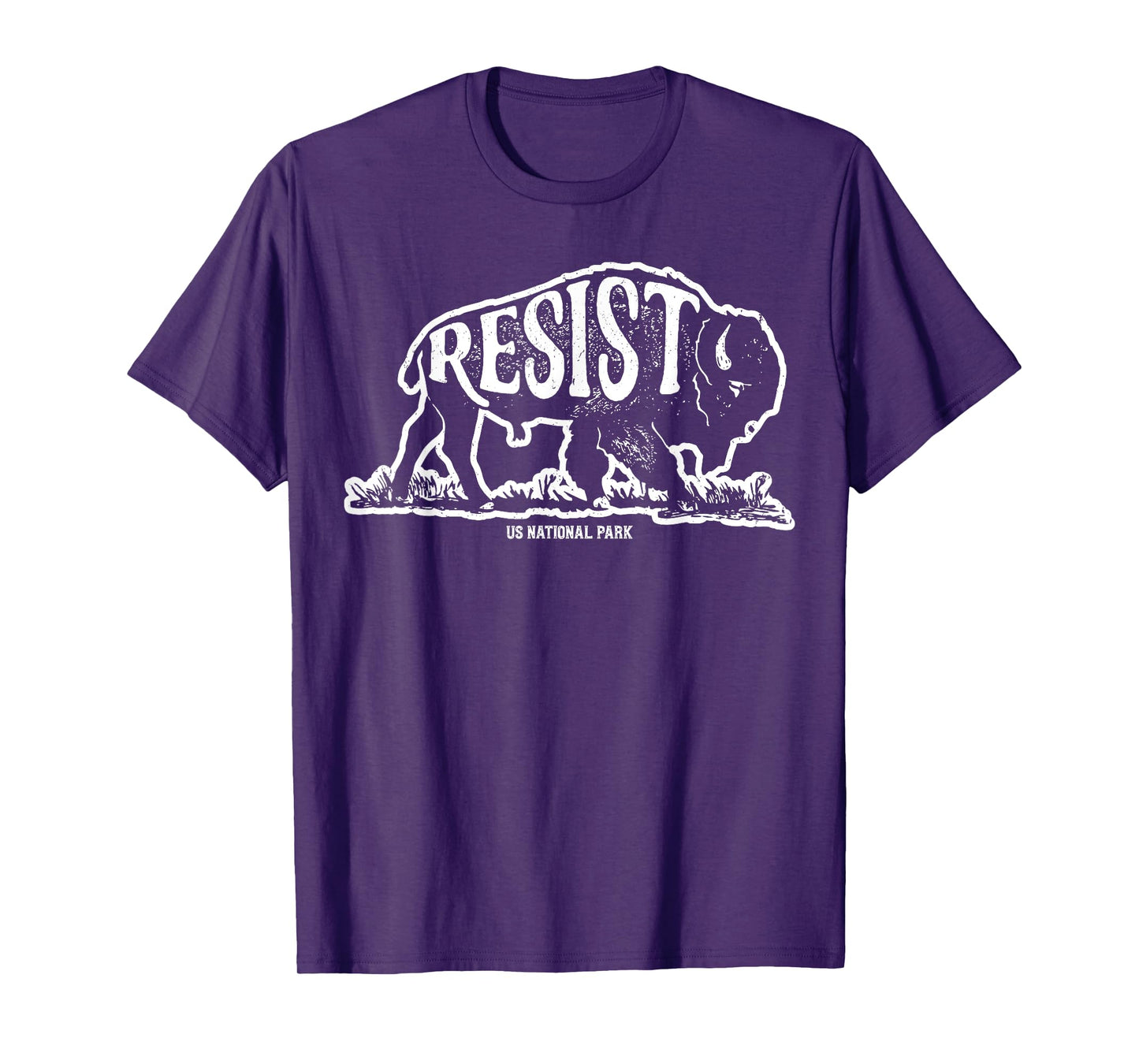 ALT US National Park Resist Service Bison Buffalo Vintage T-Shirt