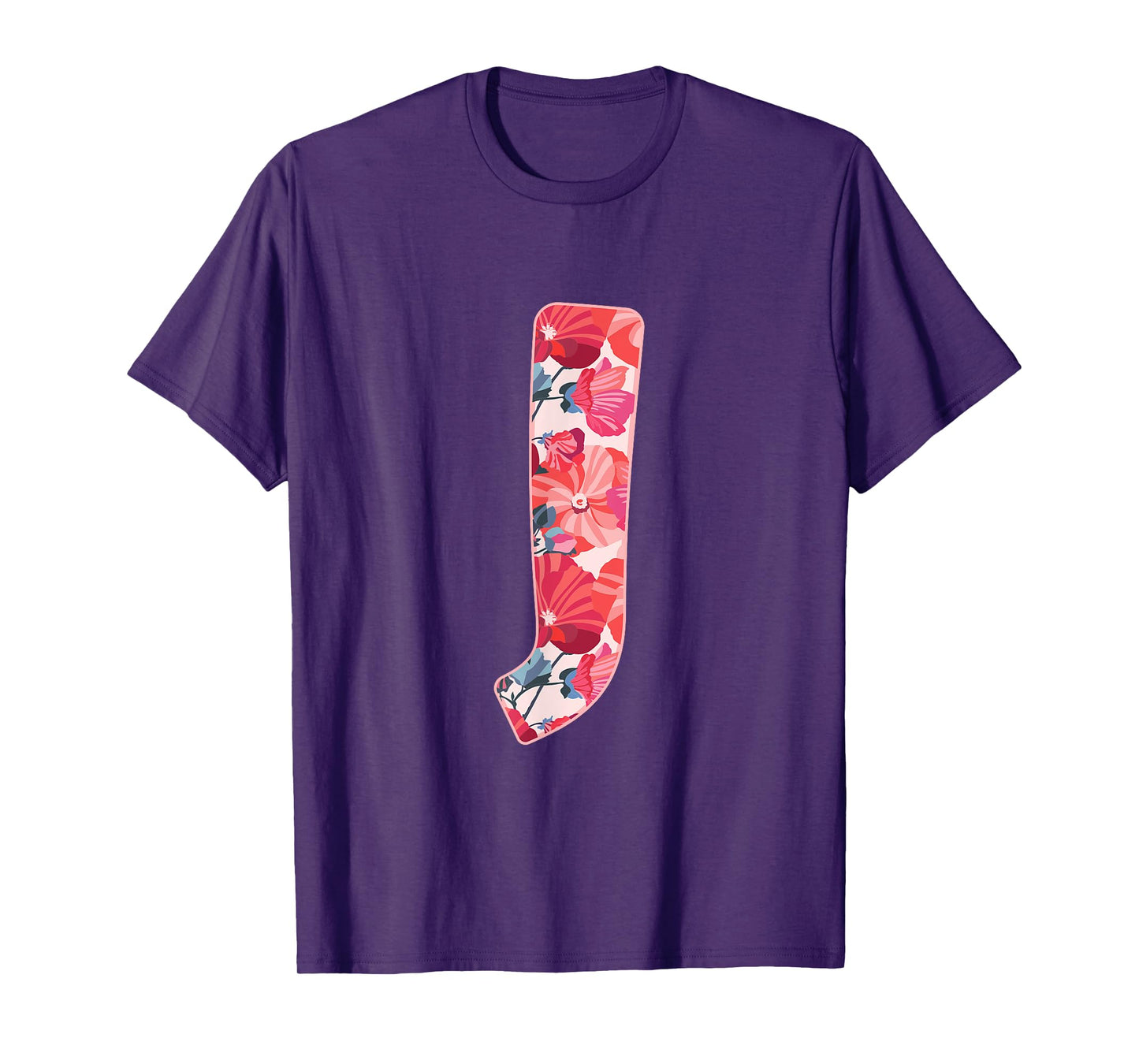 Letter J Alphabet First Name Consonant Flower Garden Gift T-Shirt