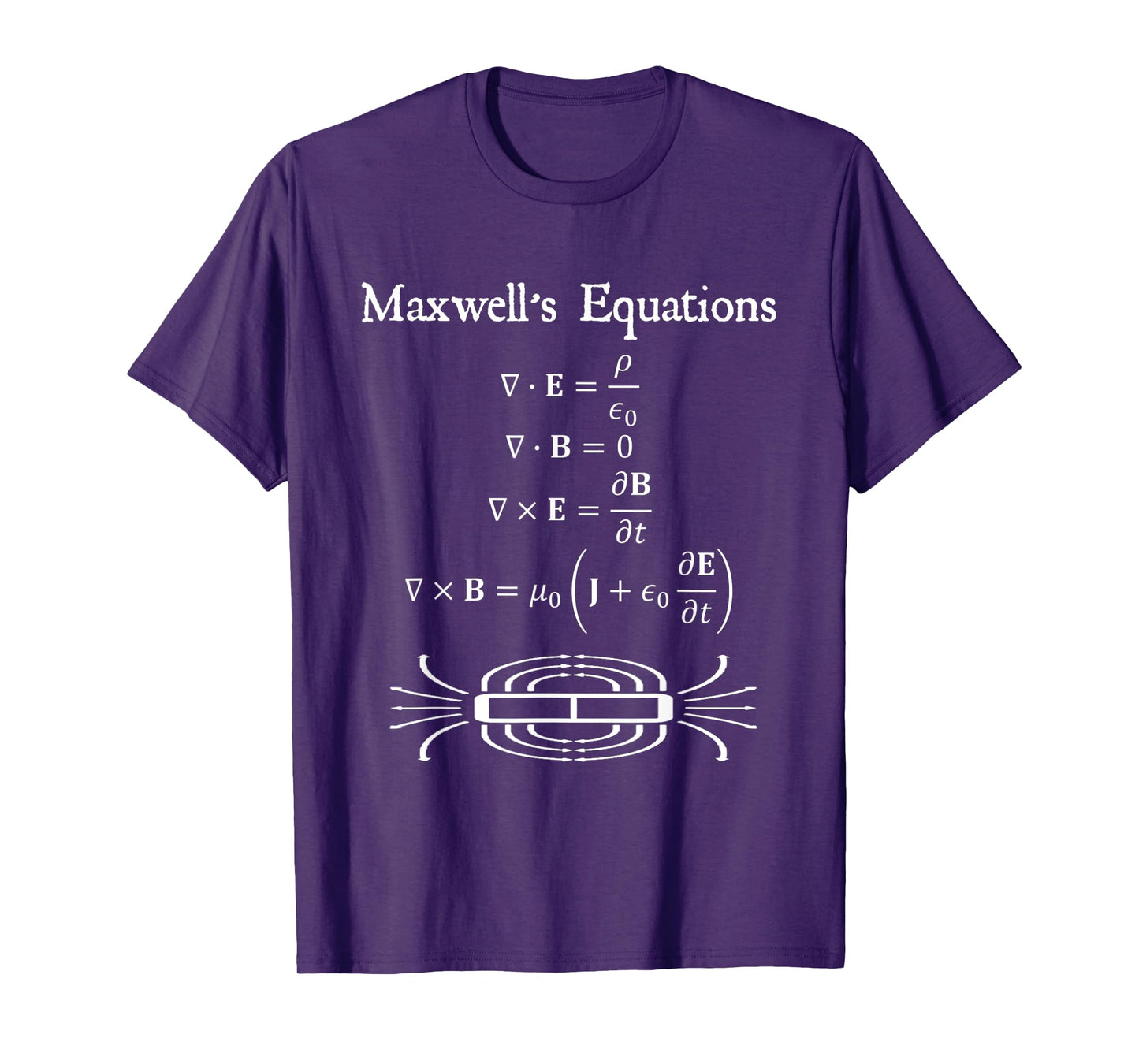 Nerdy Vintage Maxwell's Equations Physics Teacher Geek Gift T-Shirt