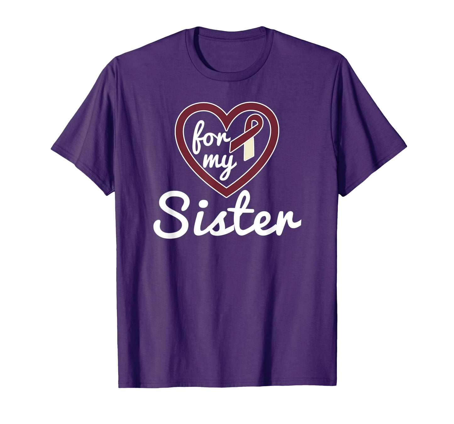 Throat Cancer Shirt Sister Awareness Ribbon TShirt
