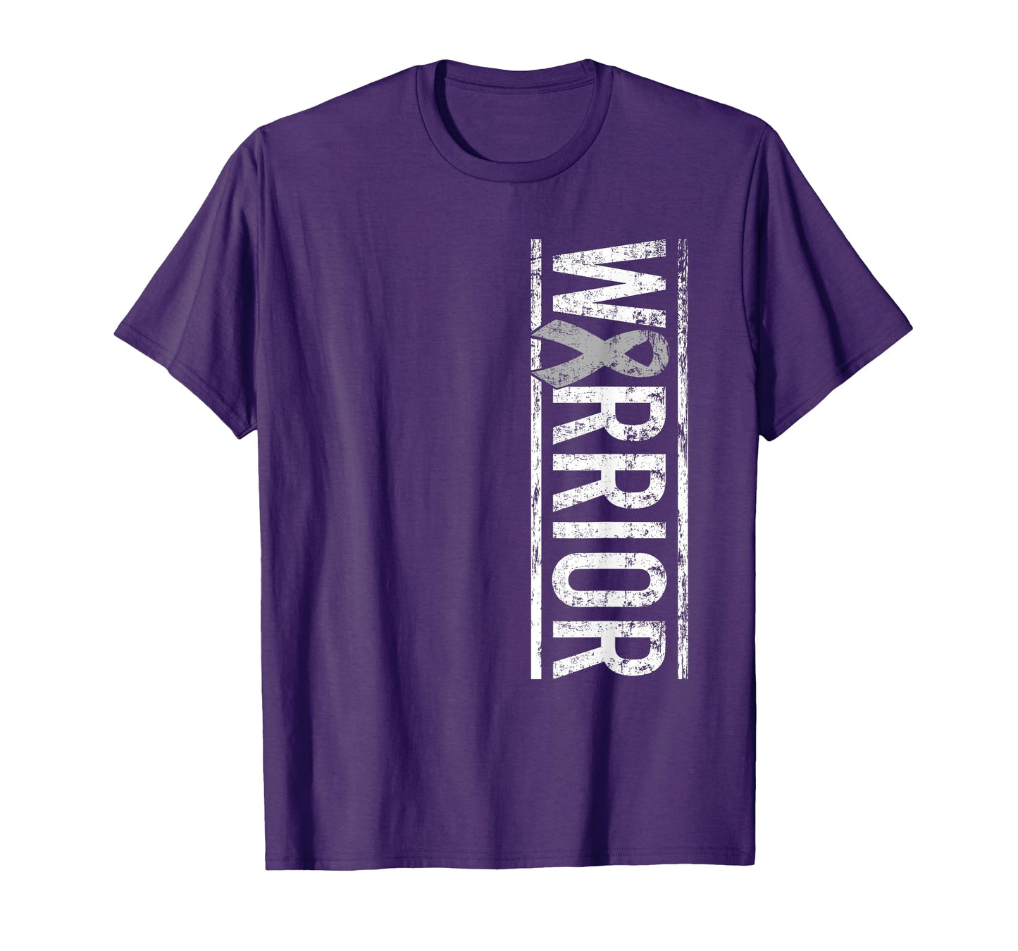 Brain Cancer Warrior - Brain Tumor Awareness Ribbon T-Shirt