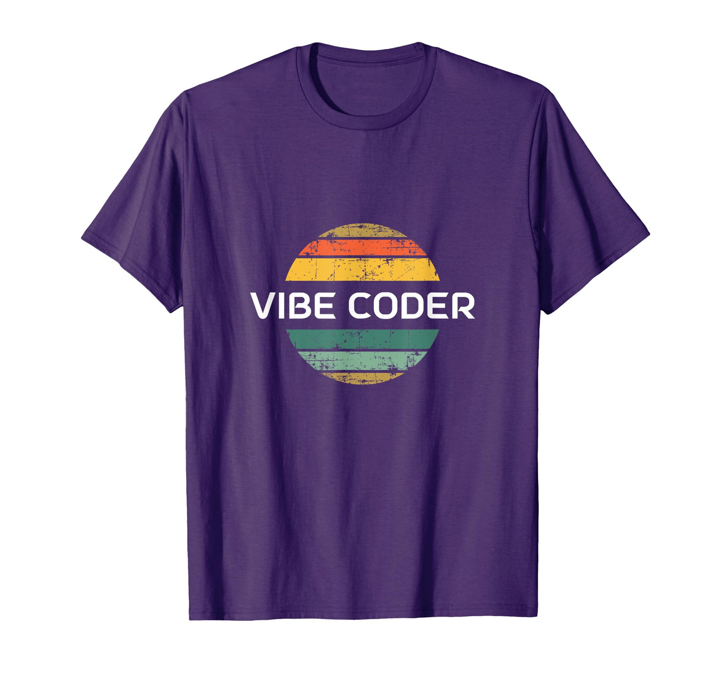 Vibe Coder - Retro Vintage Sunset T-Shirt
