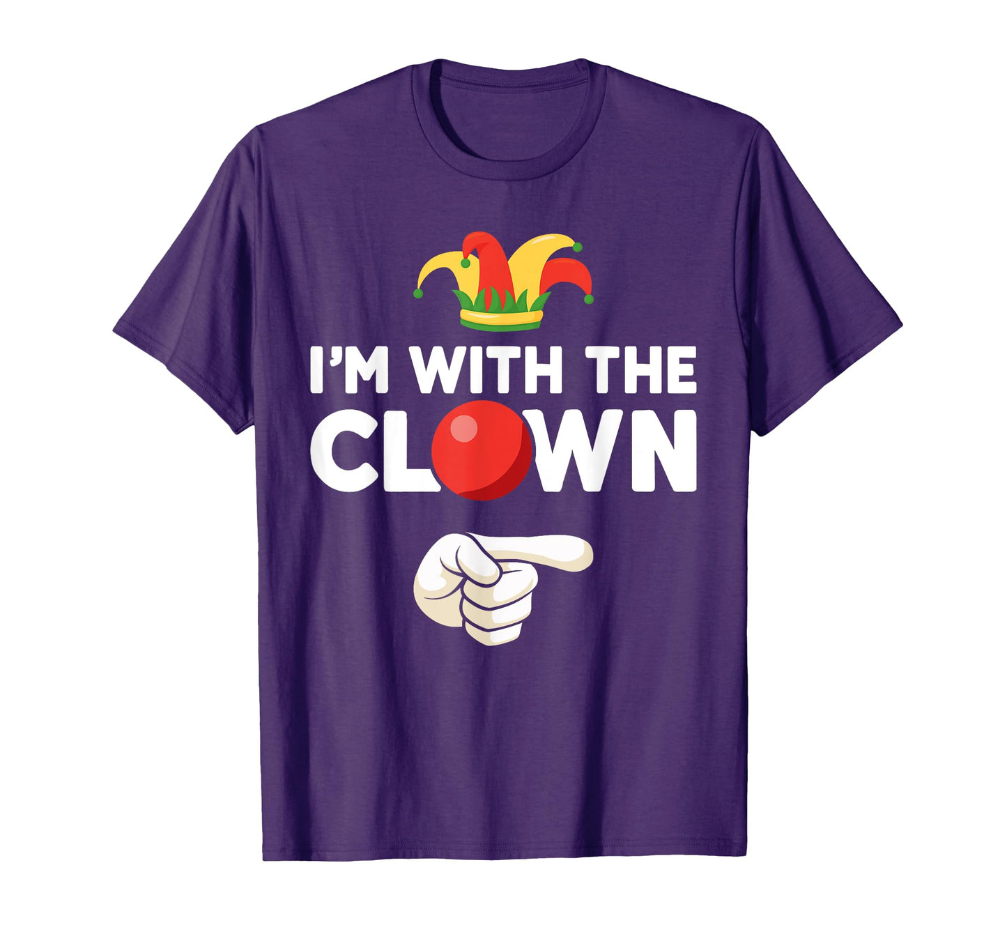 Im with the clown matching partner couple costume halloween T-Shirt