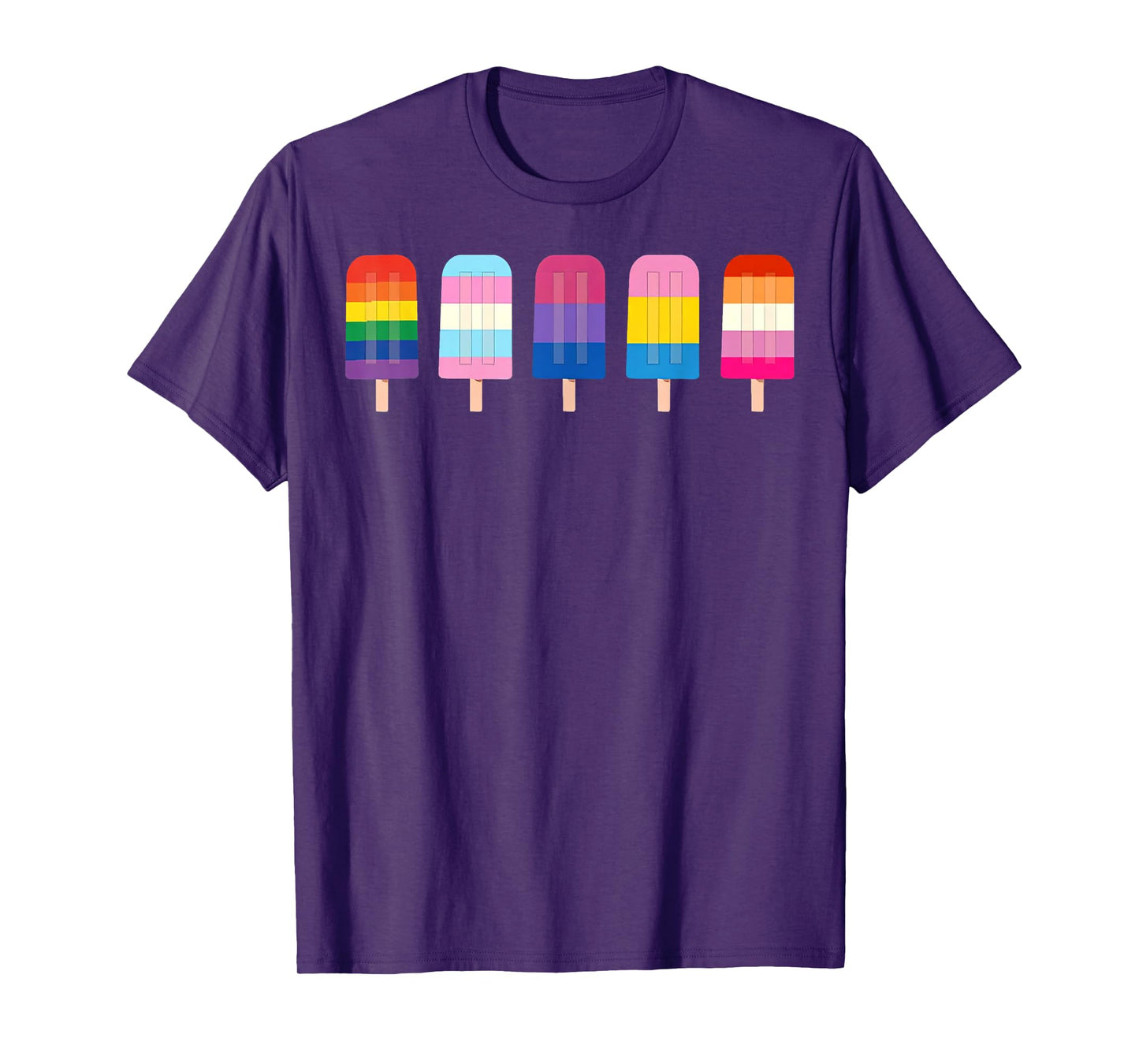 LGBT Rainbow Ice Cream LGBTQ Pride T-Shirt for Men Women Kids