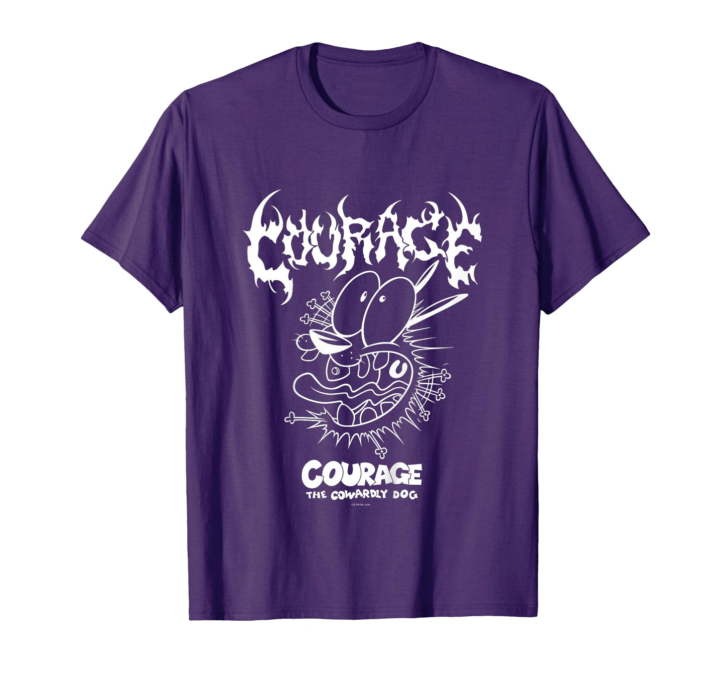 Courage the Cowardly Dog Extreme Metal Kids T-Shirt