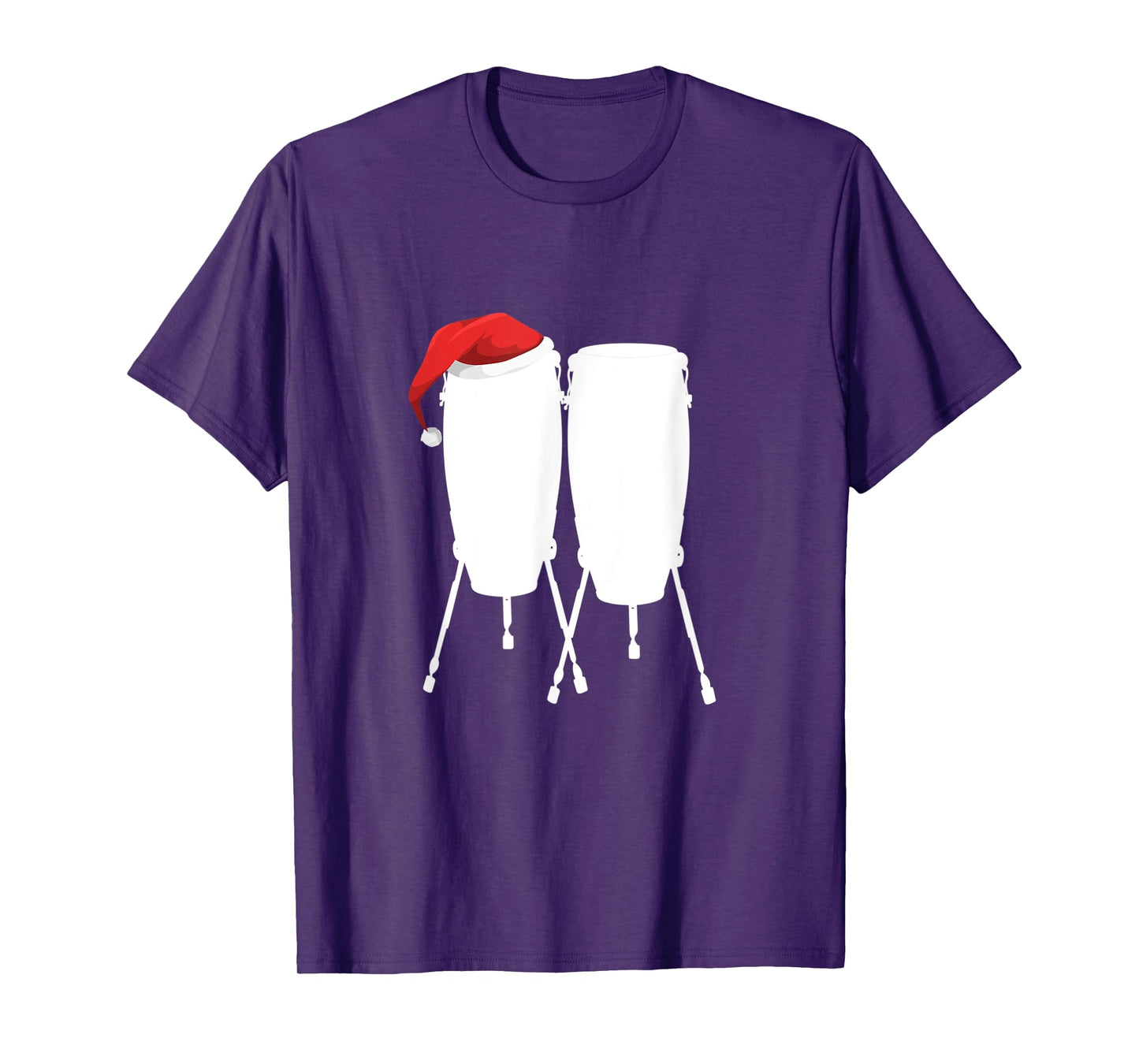 Conga Drum Christmas Shirt - Holiday Drummer Gift Tee T-Shirt