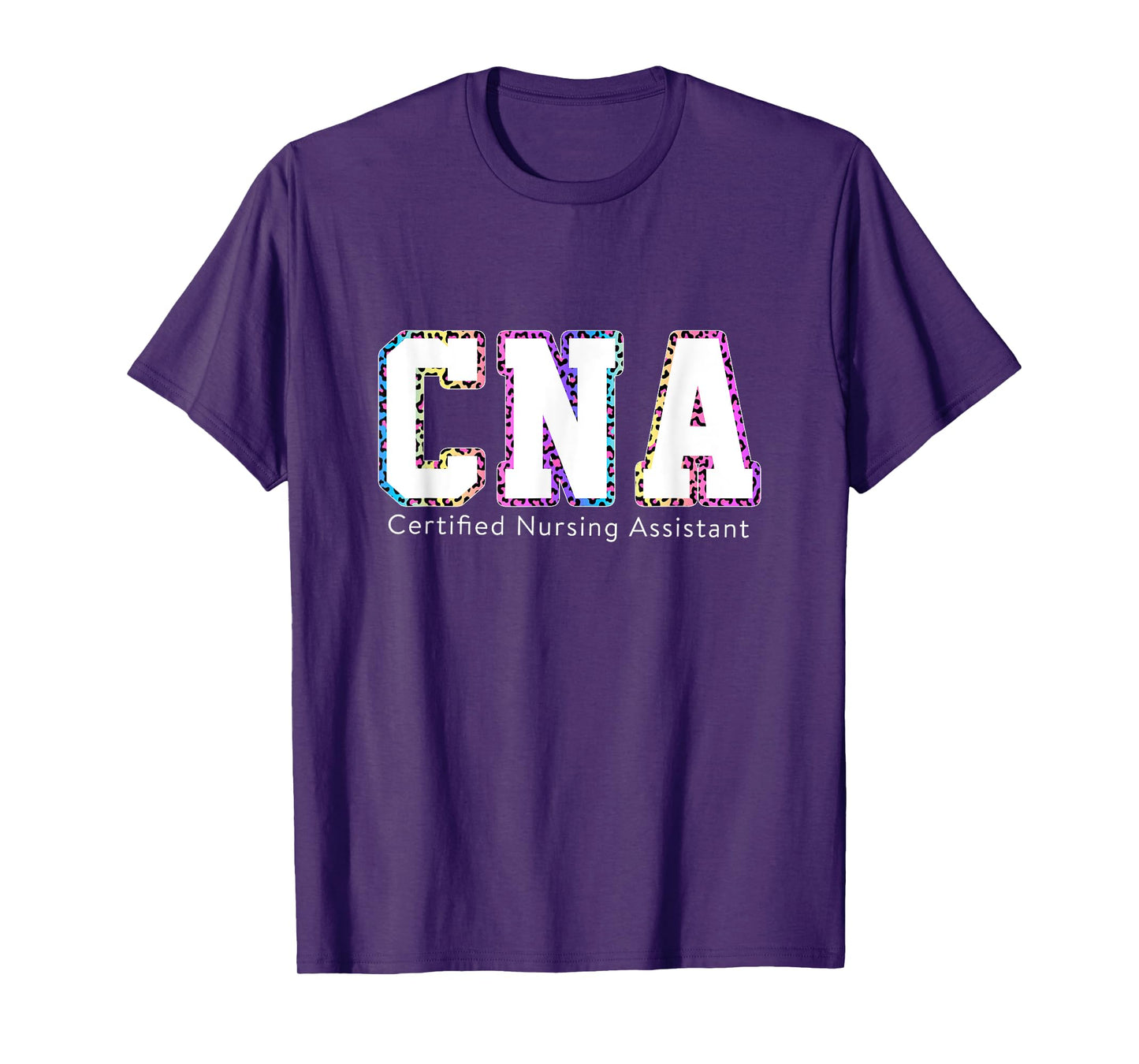 Leopard Tie Dye CNA Nurse Life Certified Nursing Assistants T-Shirt