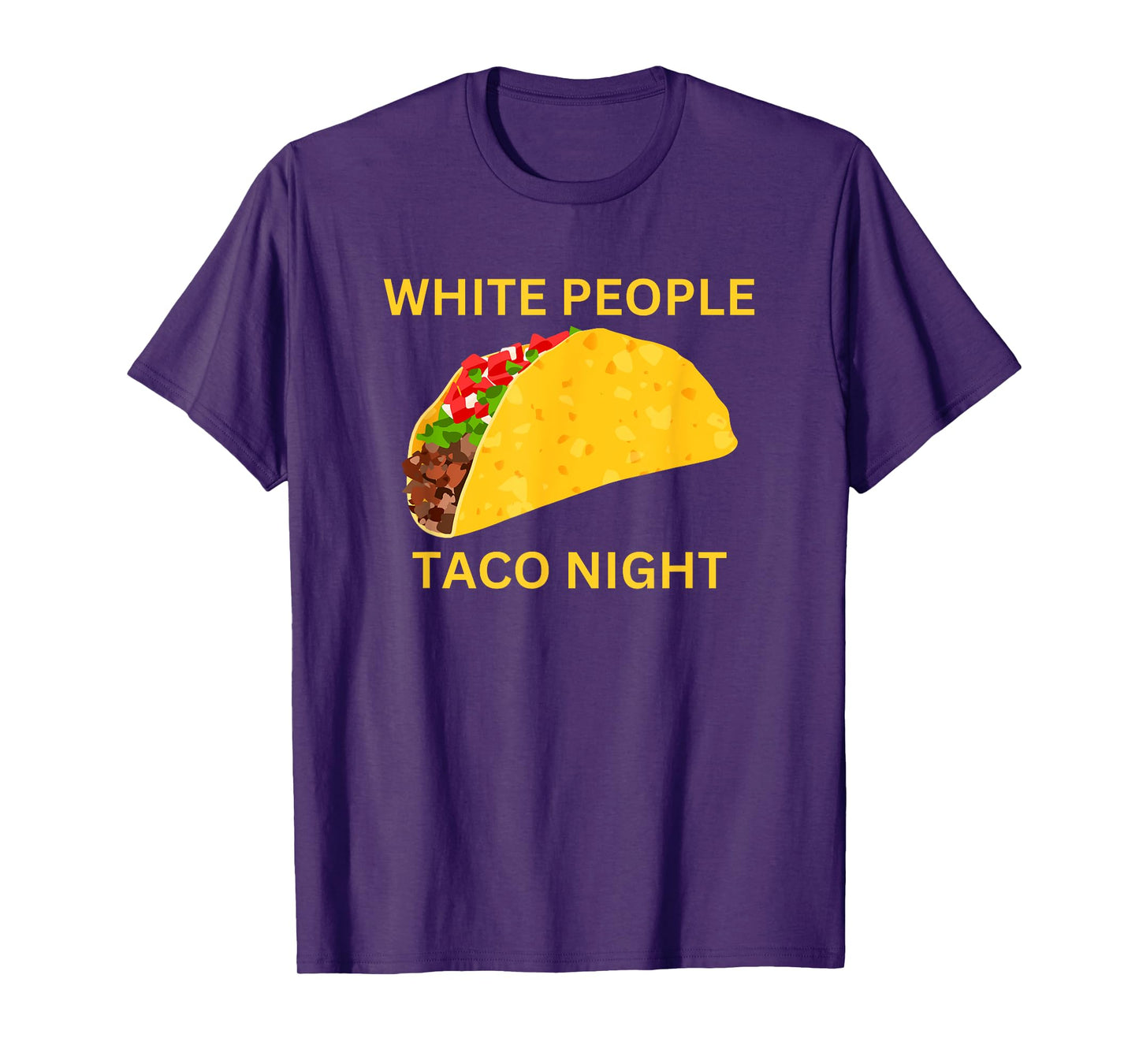 Funny White People Taco Night T-Shirt